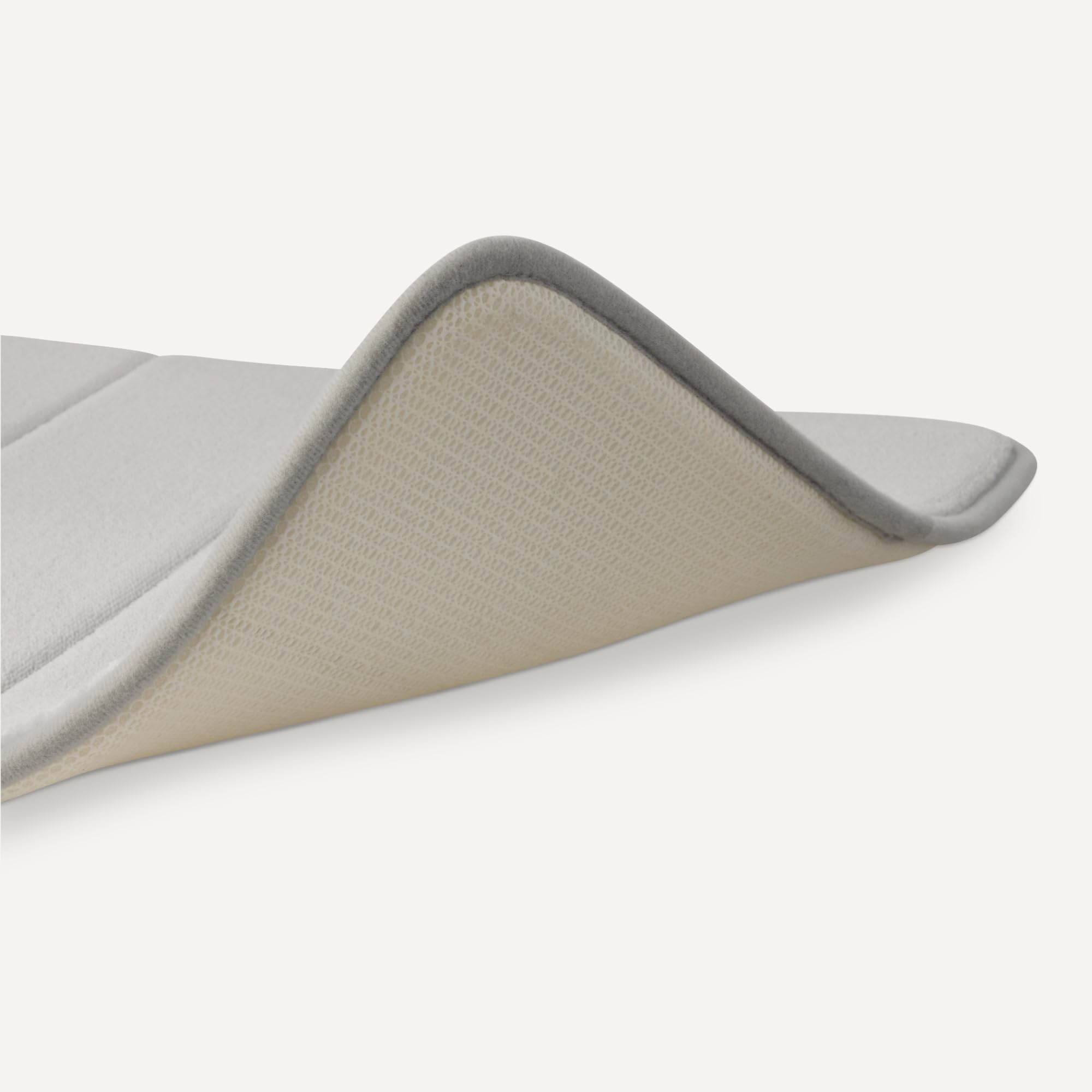 Amazon Basics Tappeto Bagno Memory Foam 43x61 Grigio Chiaro