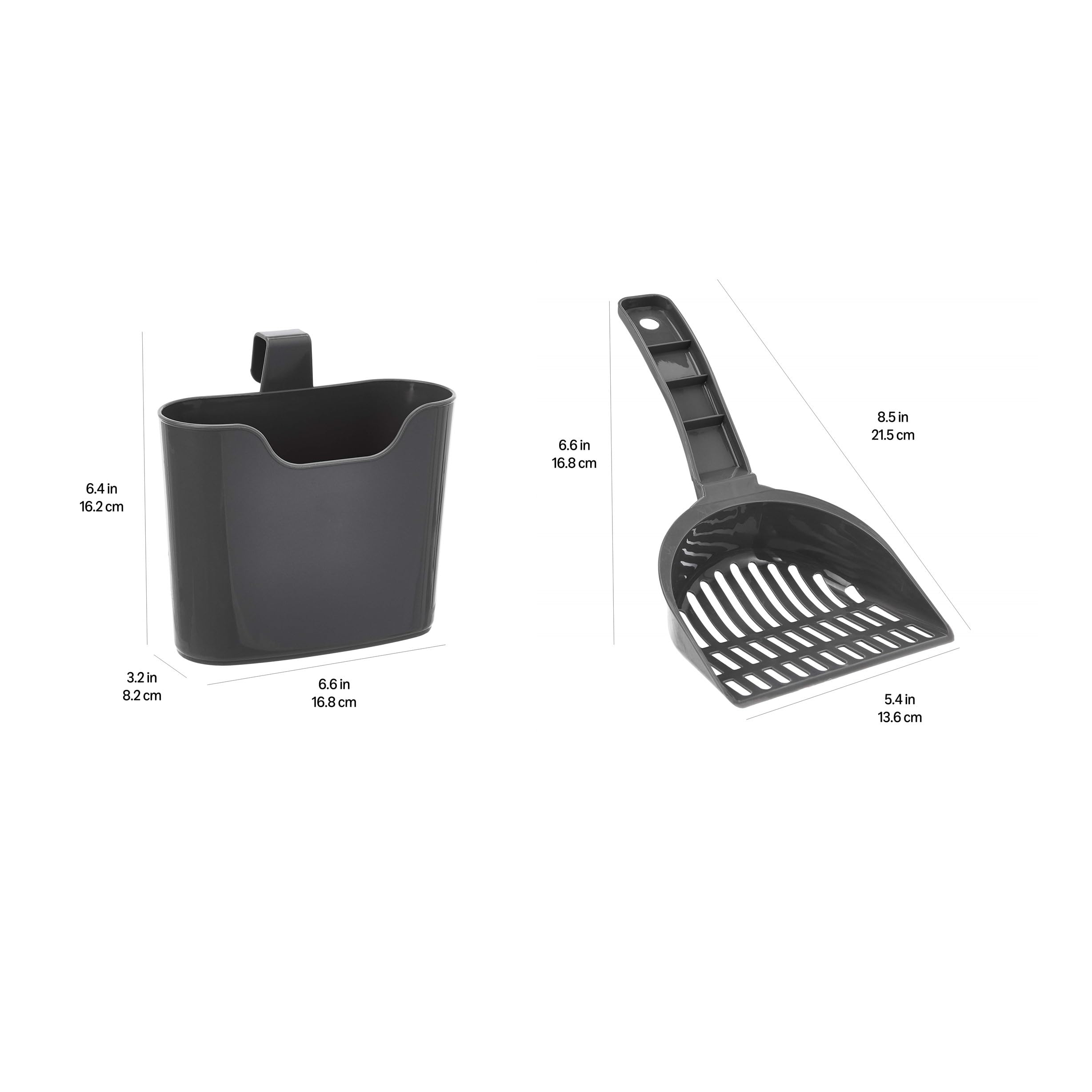 Amazon Basics paletta lettiera gatto con supporto grigia riutilizzabile