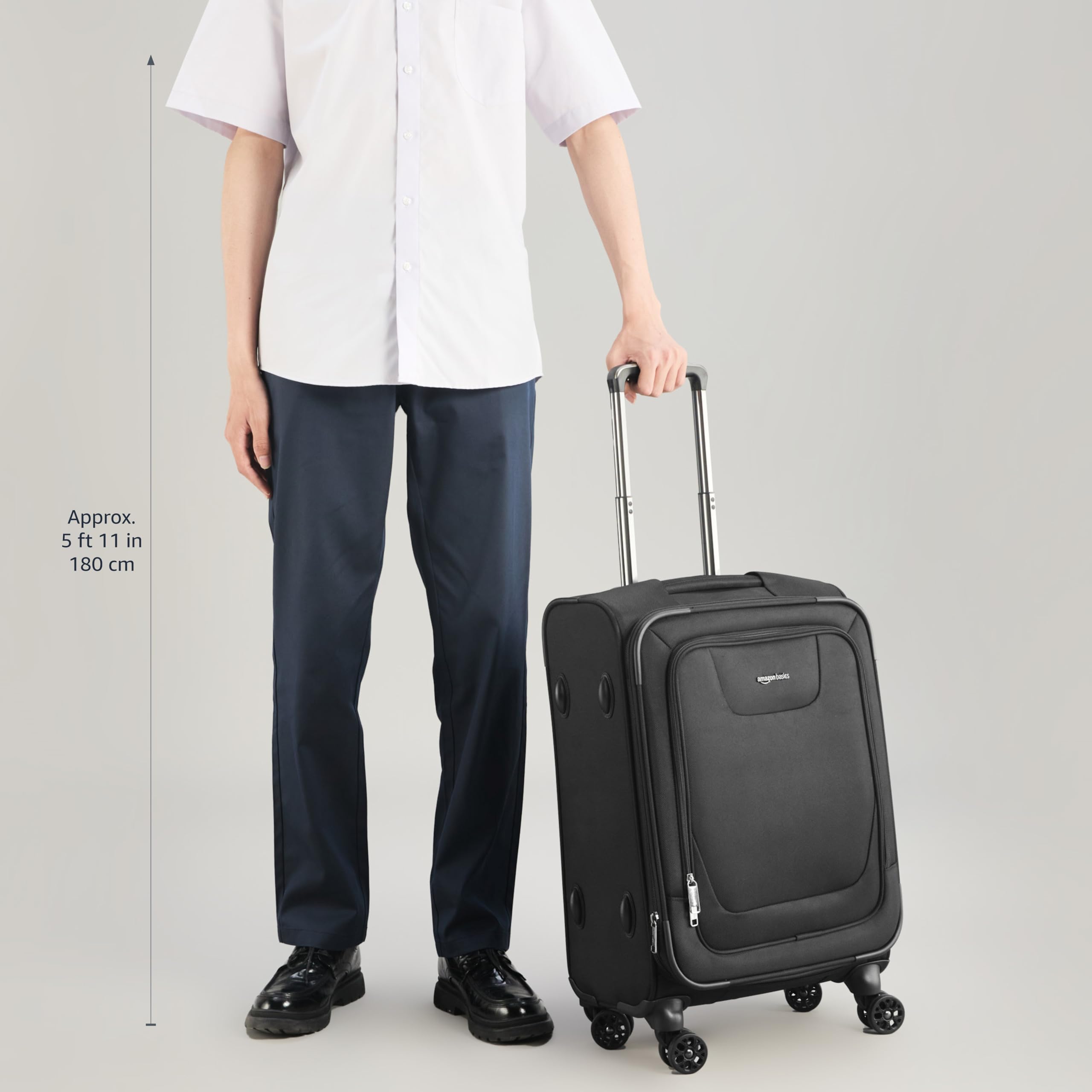 Amazon Basics Premium Valigia Morbida Espandibile TSA