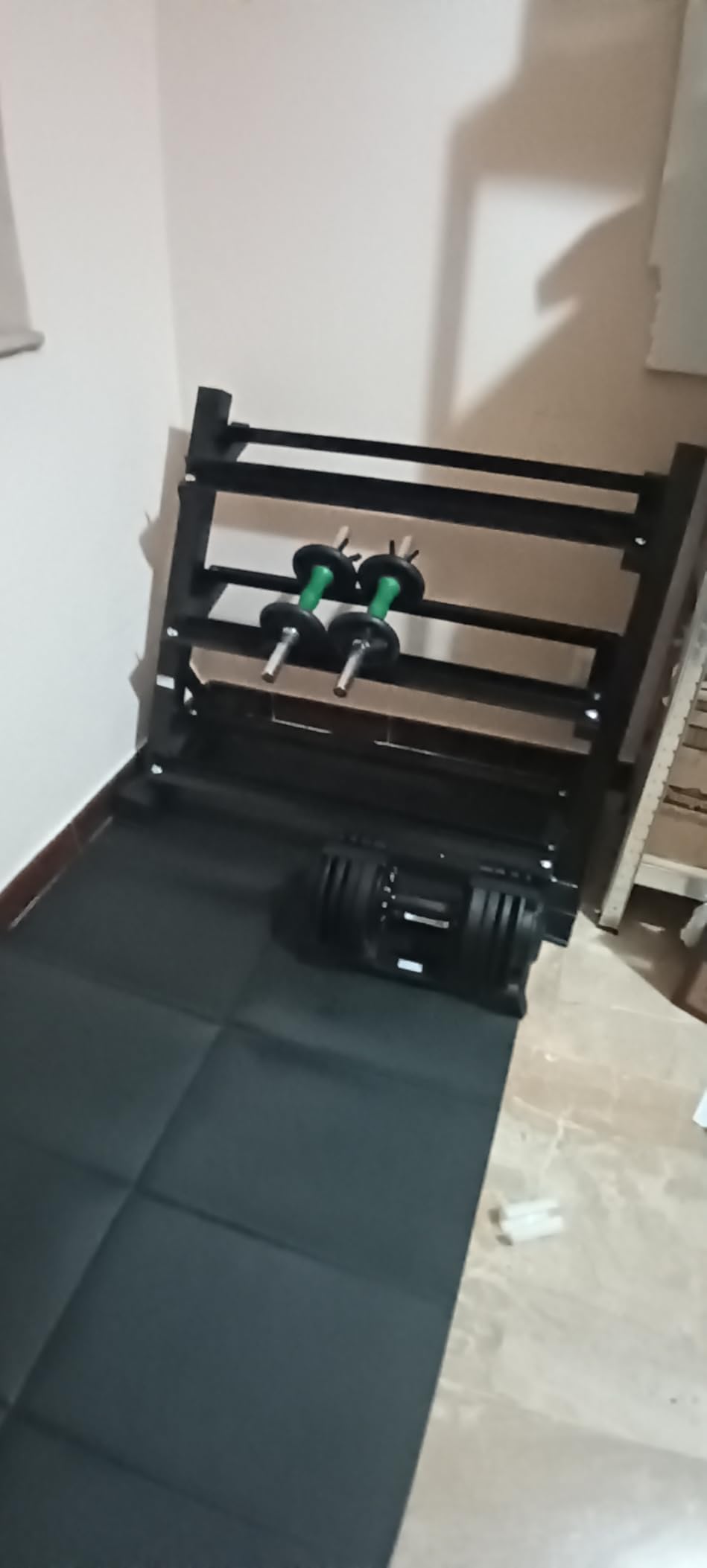 AmazonBasics Manubrio Regolabile Singolo 12 Kg Compatto