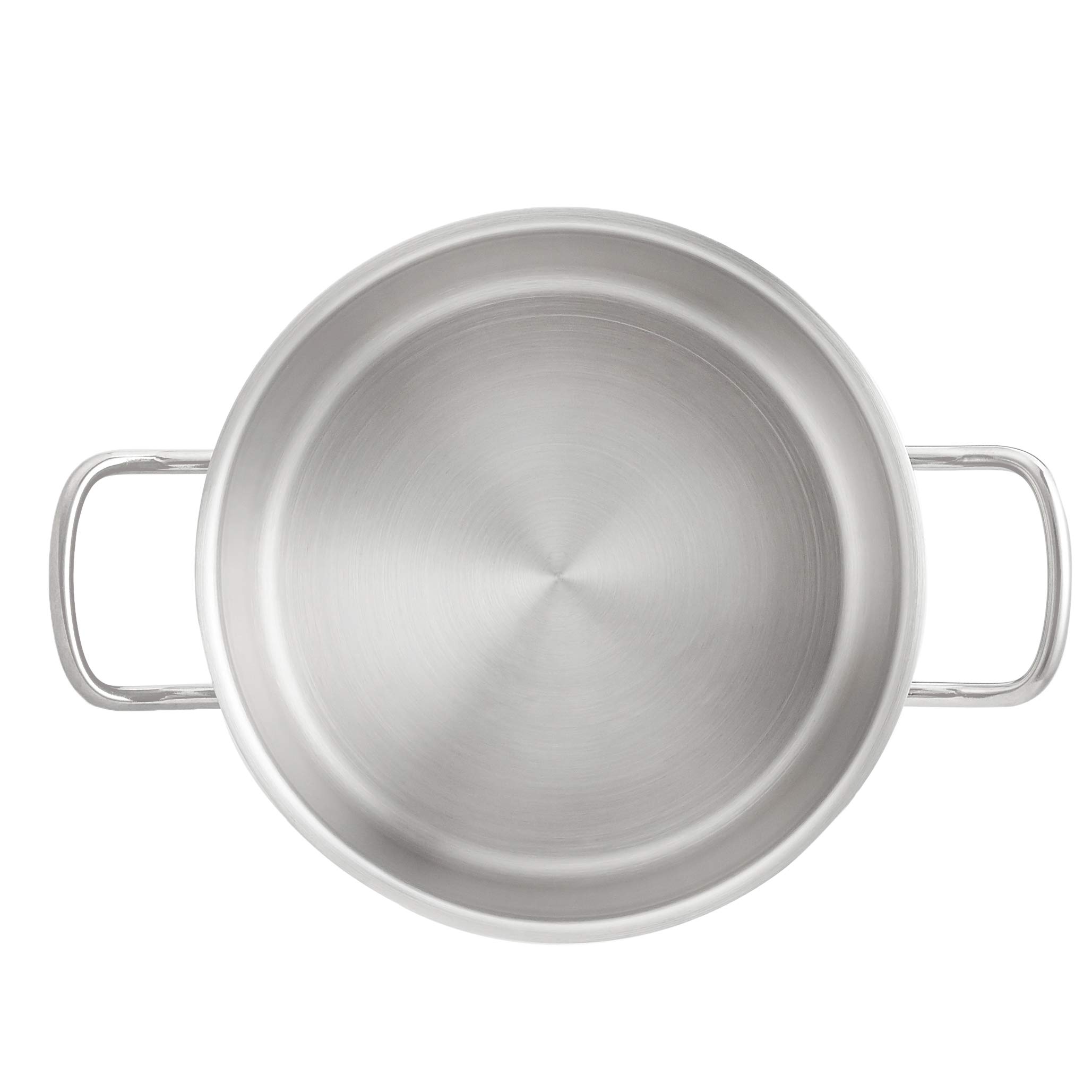 AmazonBasics Pentola Acciaio Inox 9,5 Litri con Coperchio