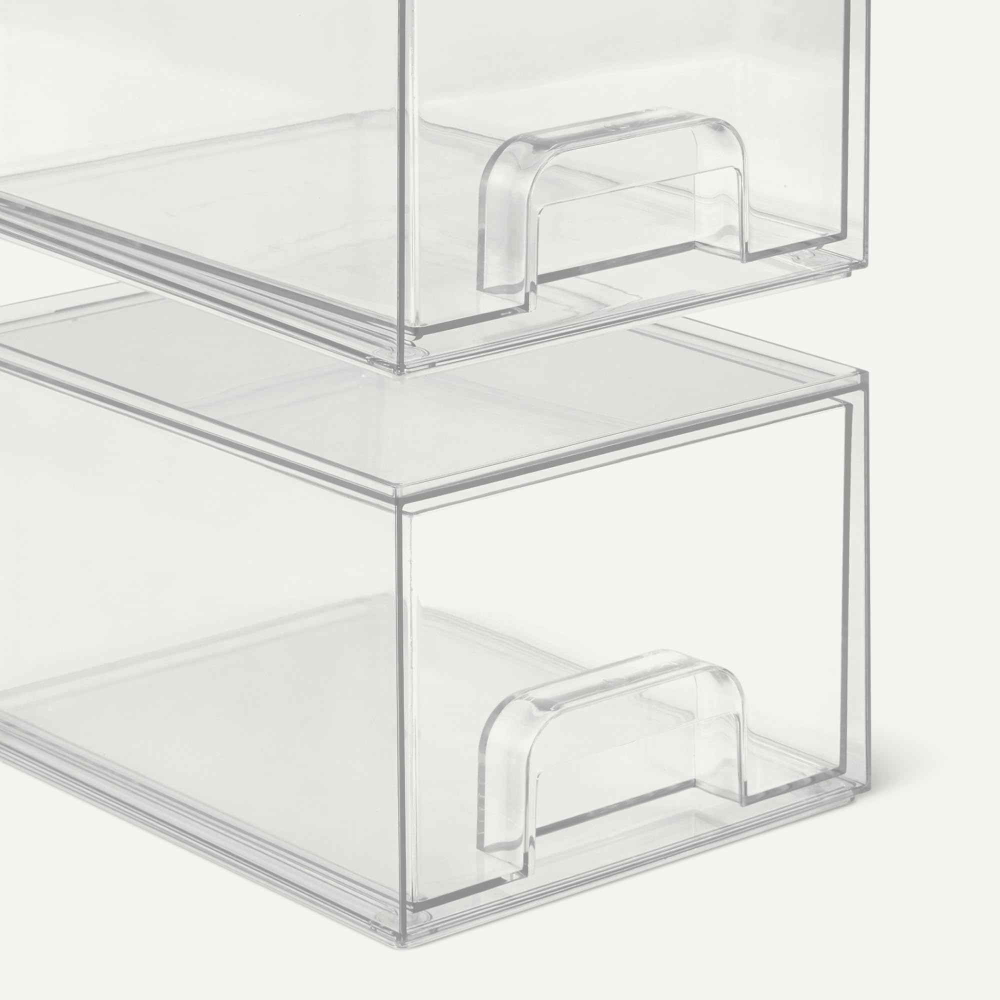 Amazon Basics organizer trucco trasparente 4 pezzi 11,3 cm