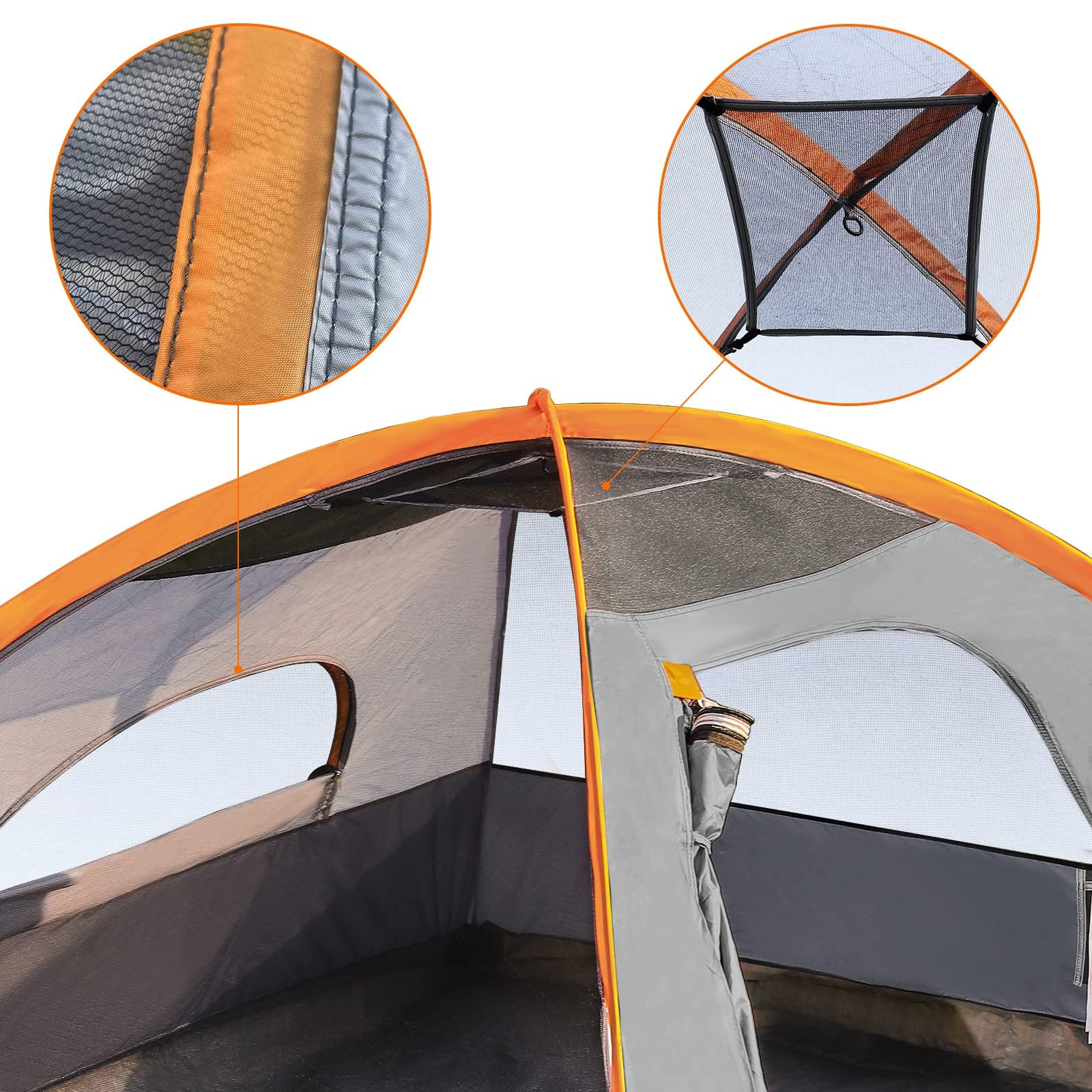 AmazonBasics Tenda Campeggio Cupola 4 Persone Impermeabile