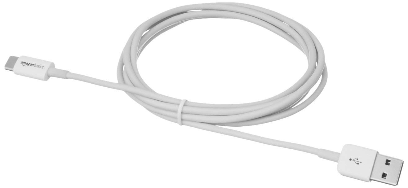 Amazon Basics Cavo USB-C USB-A 1,8 m Bianco 15W