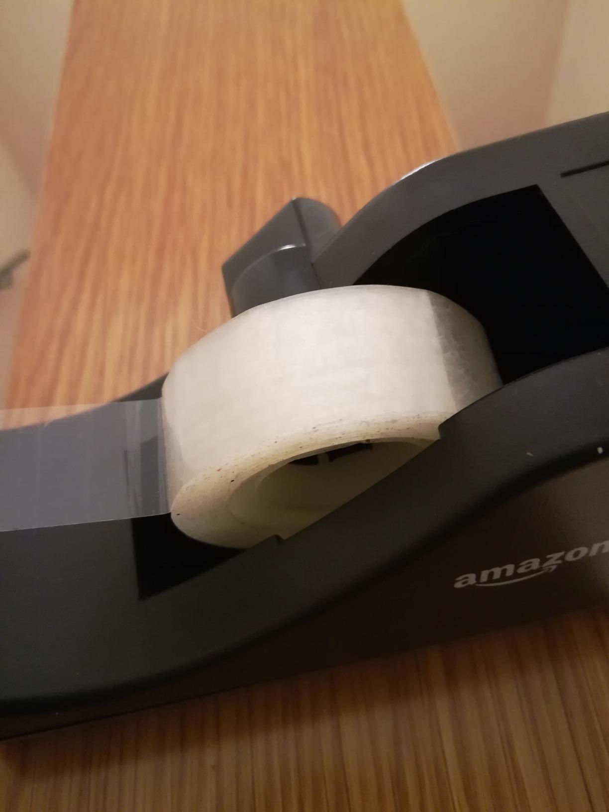 Amazon Basics Dispenser Nastro Adesivo Nero 3 Pezzi Ufficio