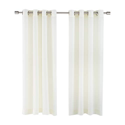 AmazonBasics Sheer Classic tenda trasparente 2 pz avorio 50x95 con occhielli