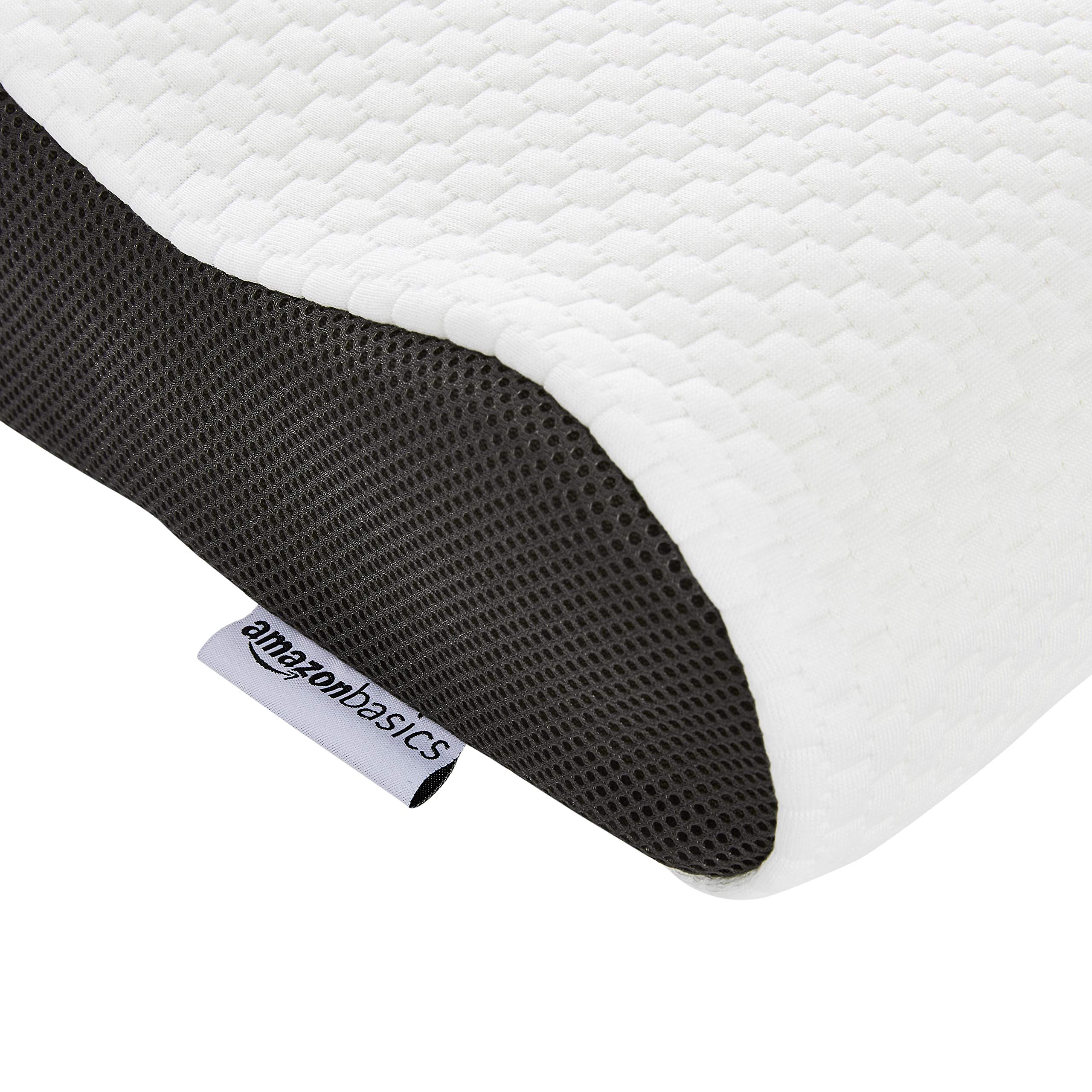 Amazon Basics Cuscino Memory Foam Cervicale 60x35 Regolabile