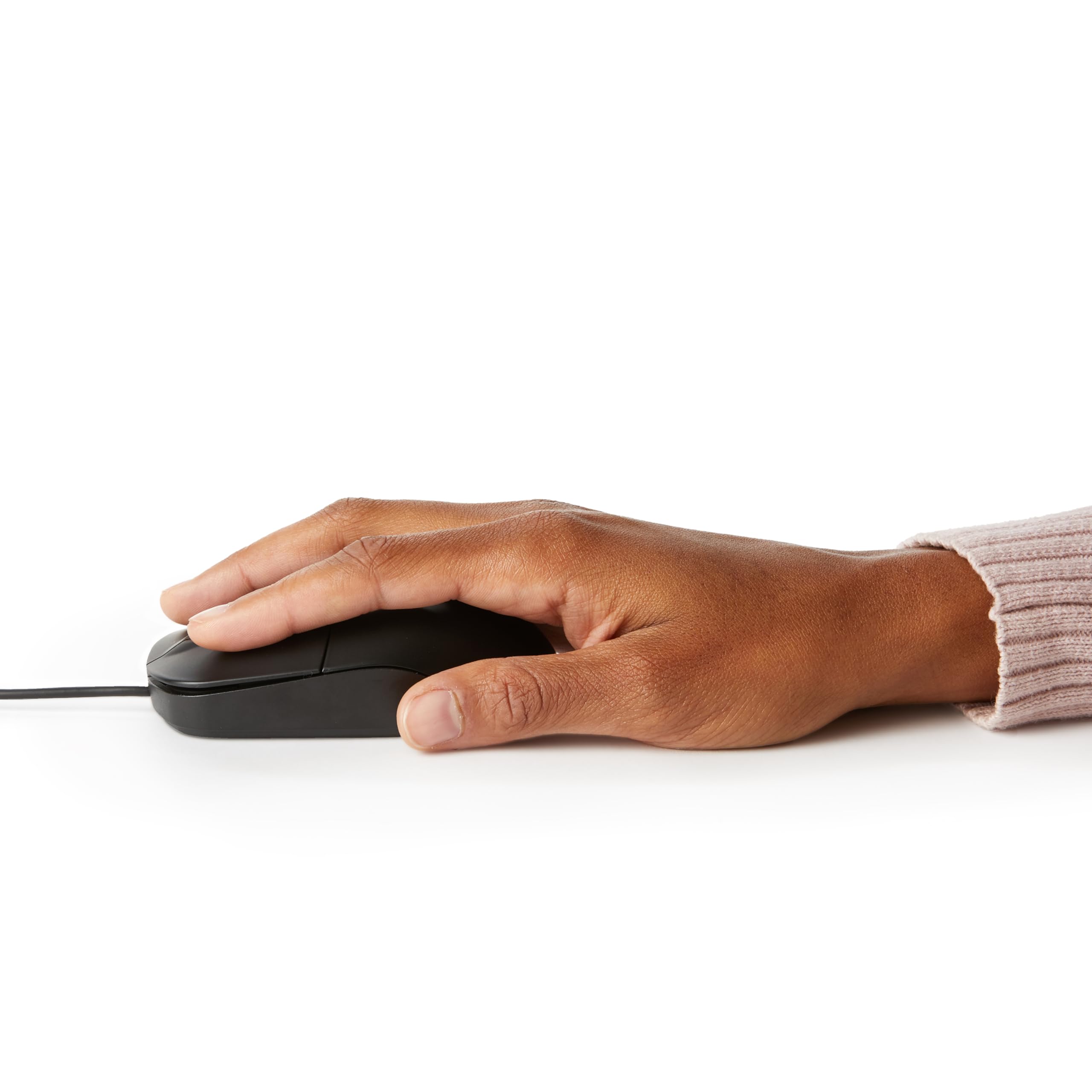AmazonBasics Mouse Ottico USB Nero Confezione da 1 1000 dpi