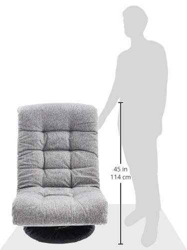 AmazonBasics Poltrona Girevole Poggiatesta Grigio