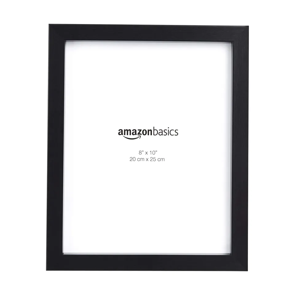 Amazon Basics Cornice Foto 20x25 cm Nero 2 Pezzi Vetro