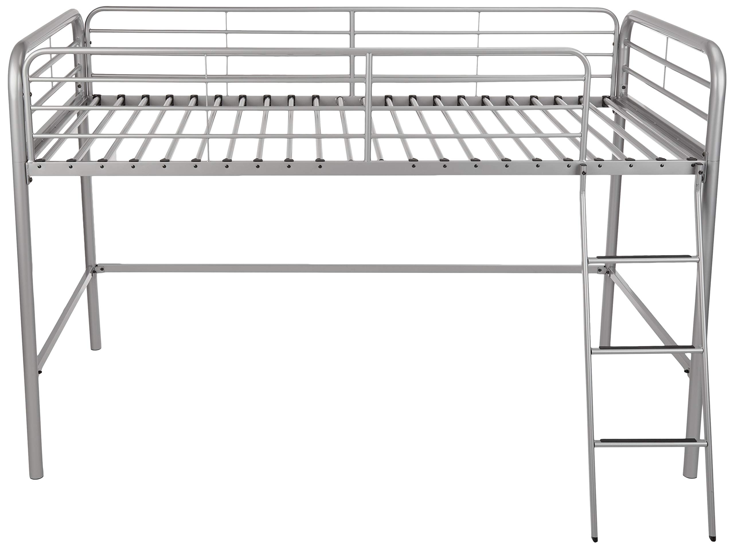 AmazonBasics Letto a Soppalco Singolo Metallo Argento