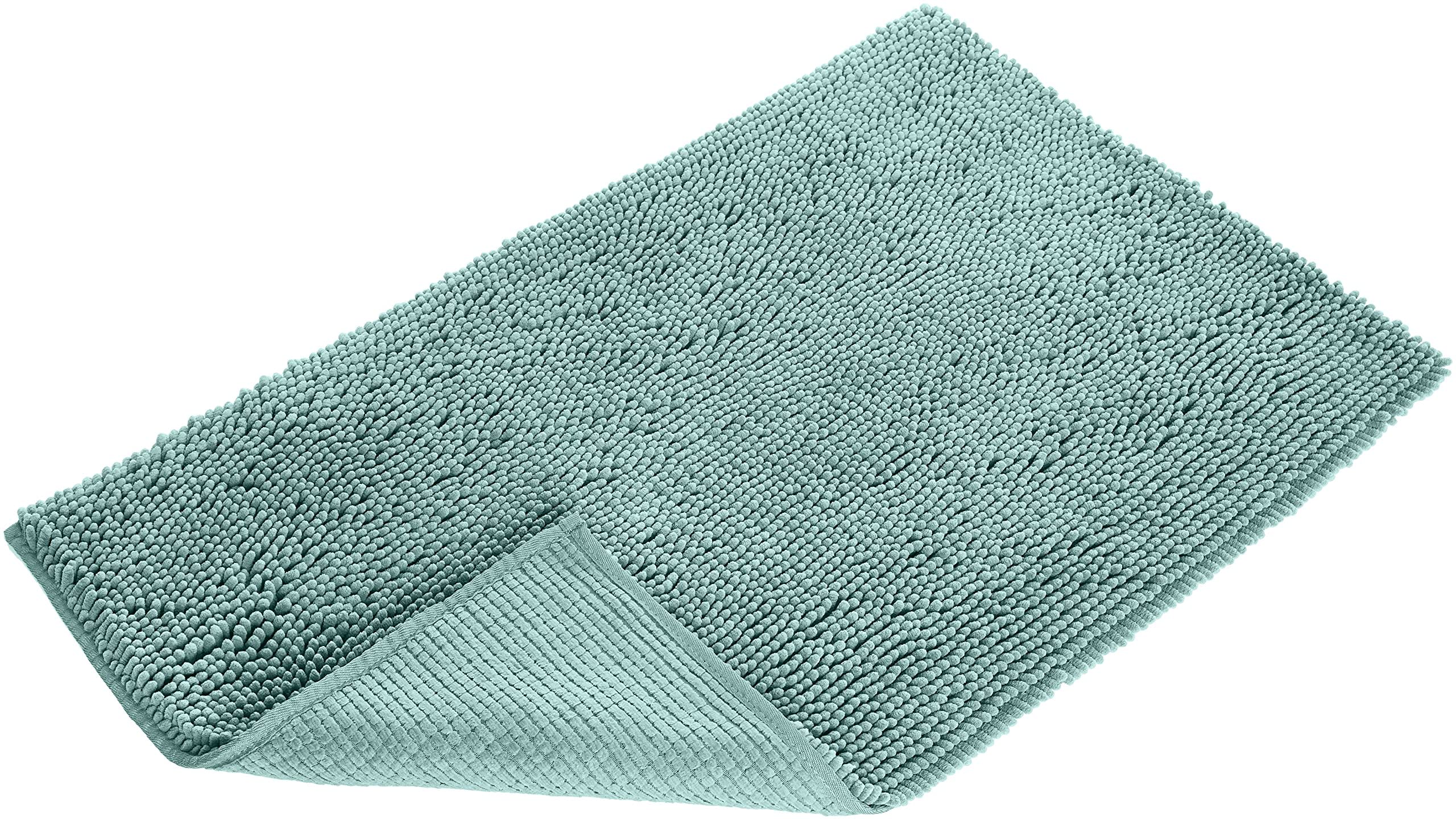 Amazon Basics Tappetino Bagno Microfibra Verde Acqua 53x87