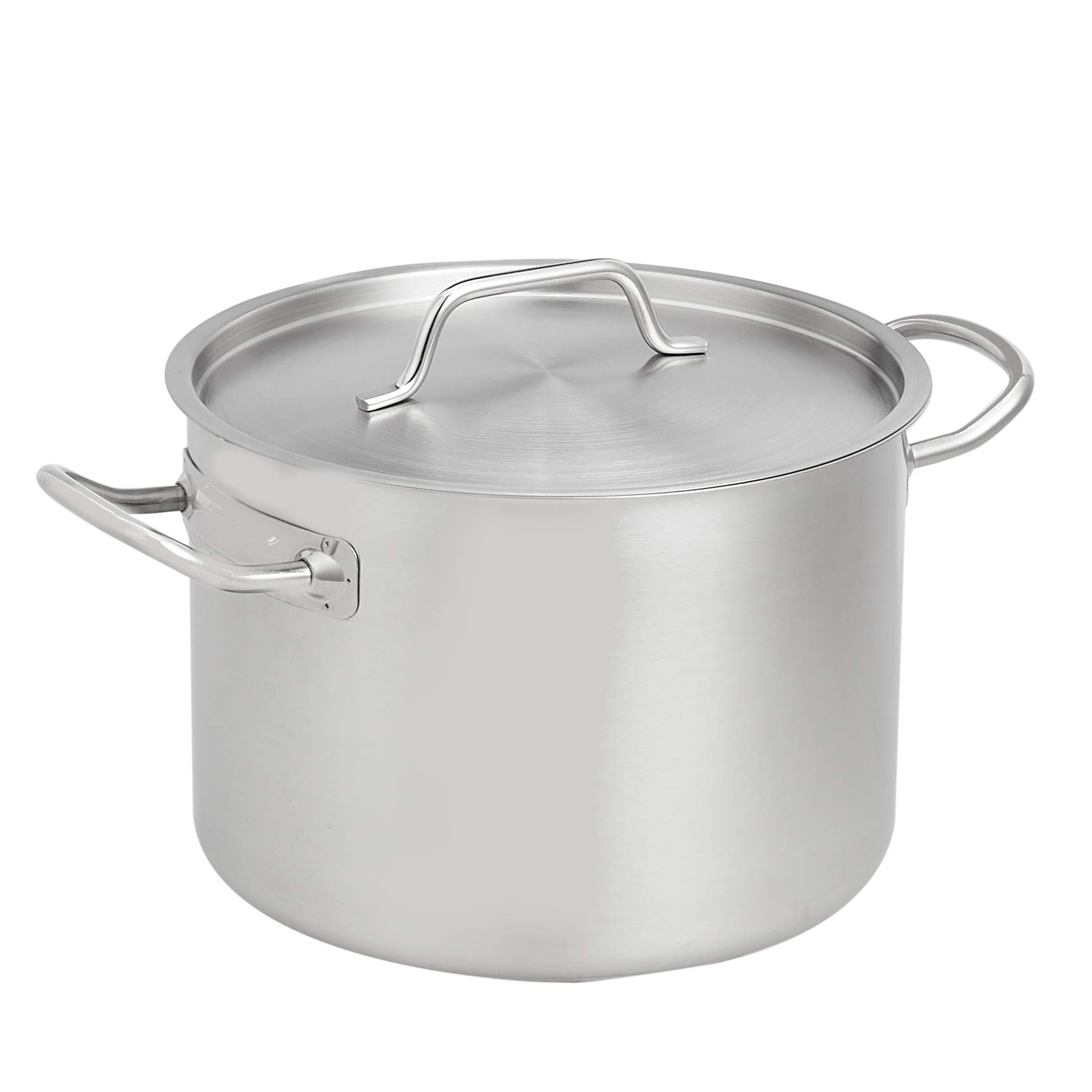 AmazonBasics Pentola Acciaio Inox 9,5 Litri con Coperchio