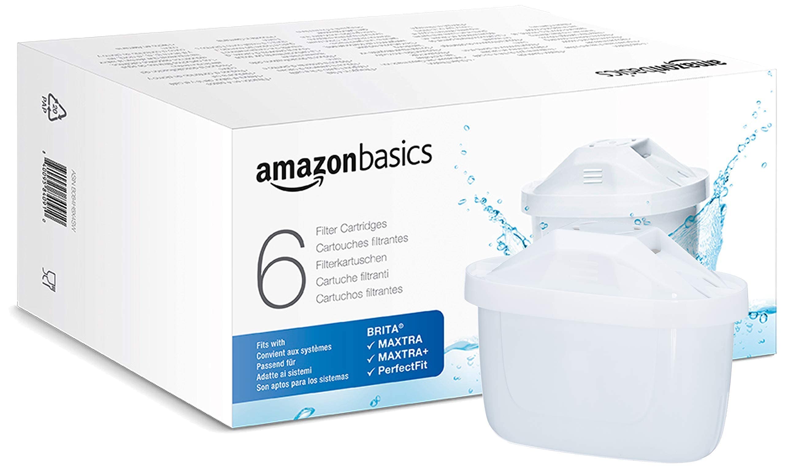 AmazonBasics Filtri Acqua 12 Pezzi per Caraffa Brita