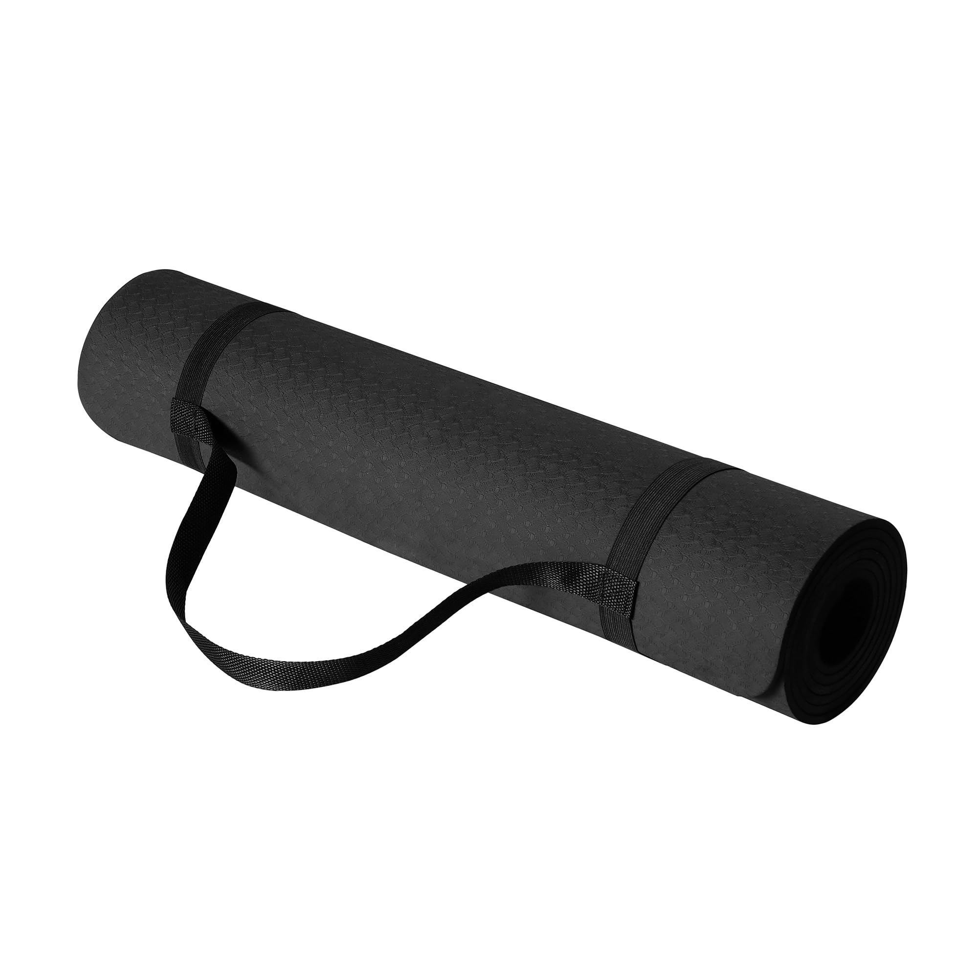 Amazon Basics Tappetino Yoga TPE Acqua 6 mm con Tracolla