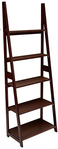 Amazon Basics Libreria a Scala 5 Ripiani Legno Espresso