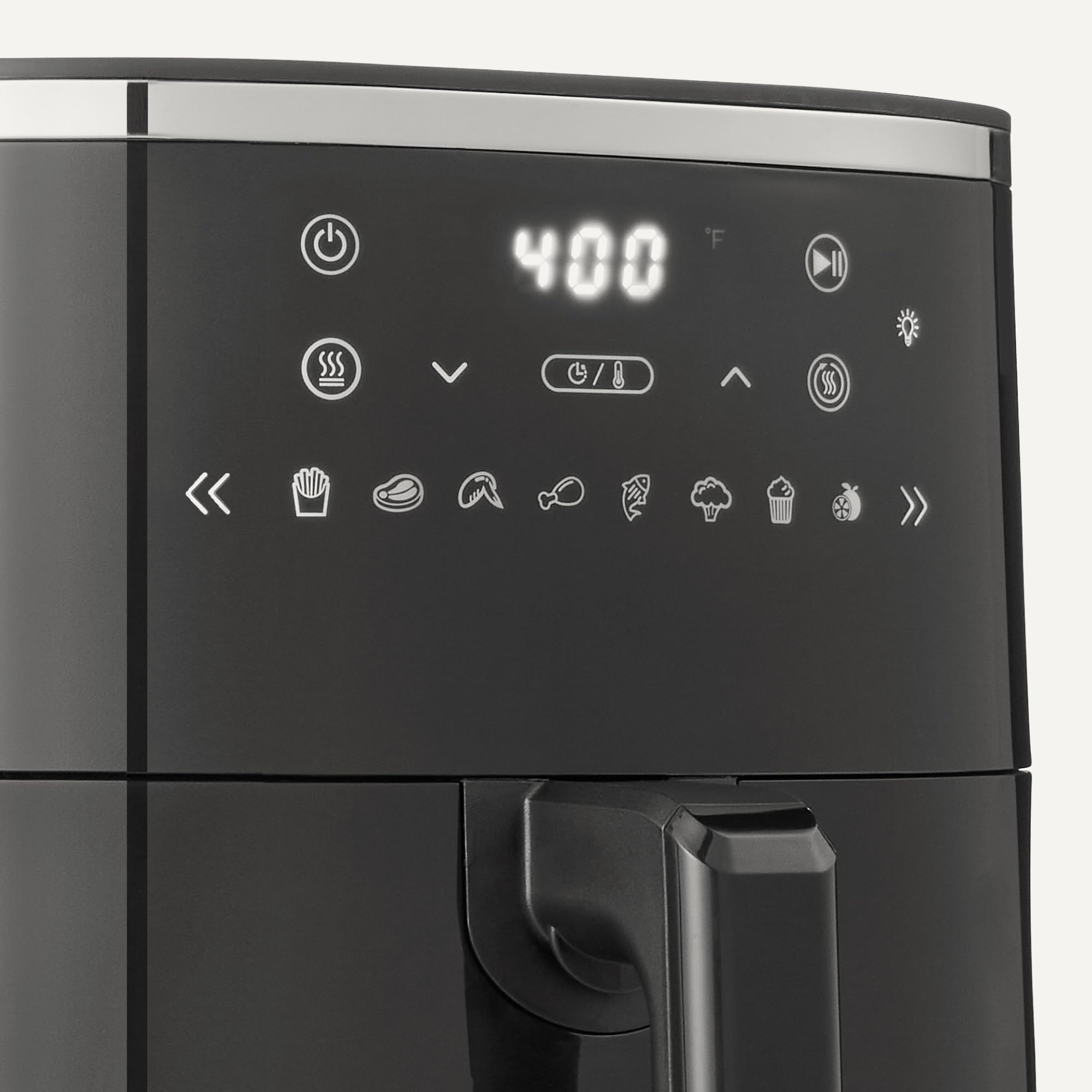 Amazon Basics Friggitrice ad Aria 6 L Digitale con Finestra Antiaderente