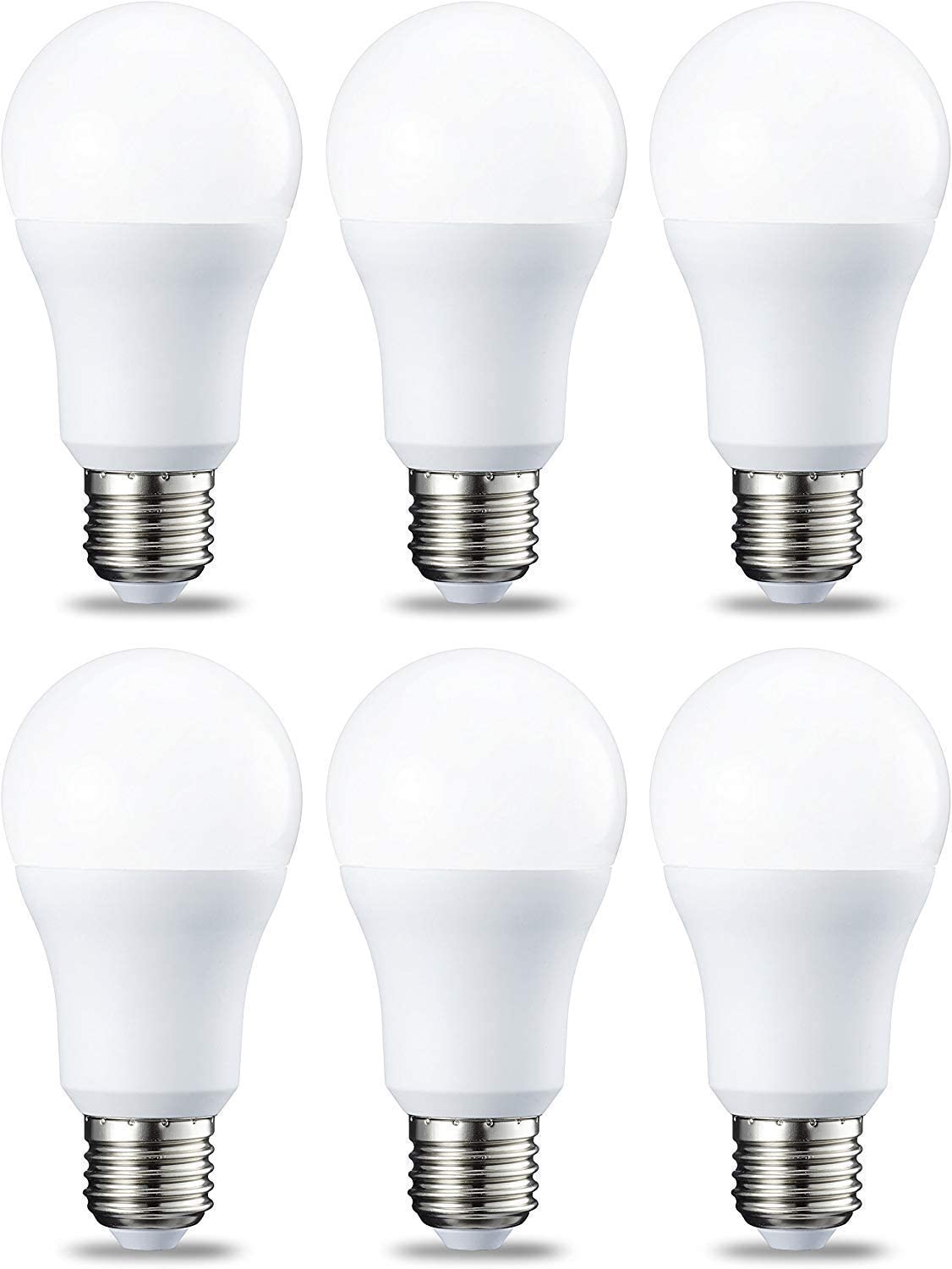Amazon Basics Lampadine LED E27 10,5W luce calda 6 pz 1055lm