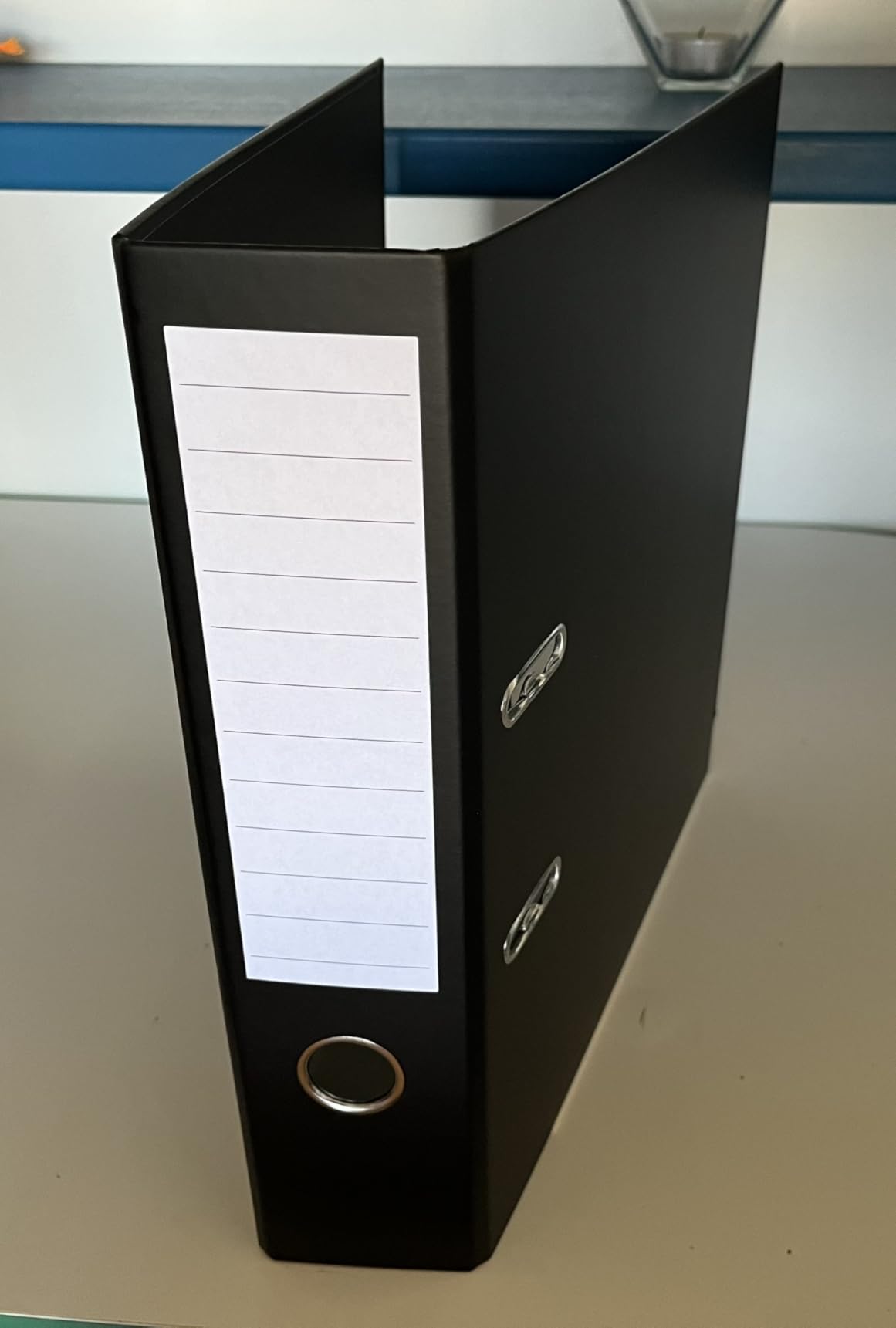 Amazon Basics 10 Raccoglitori Leva A4 Neri 70mm
