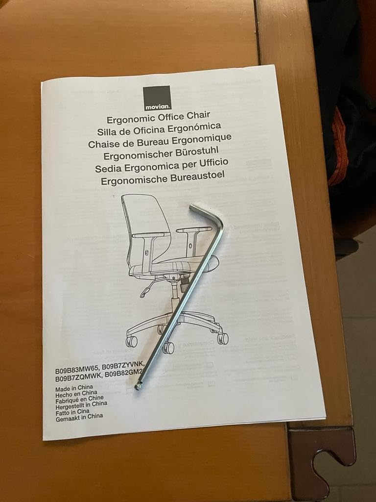 Amazon Basics Sedia Ufficio Ergonomica Senza Poggiatesta Grigio