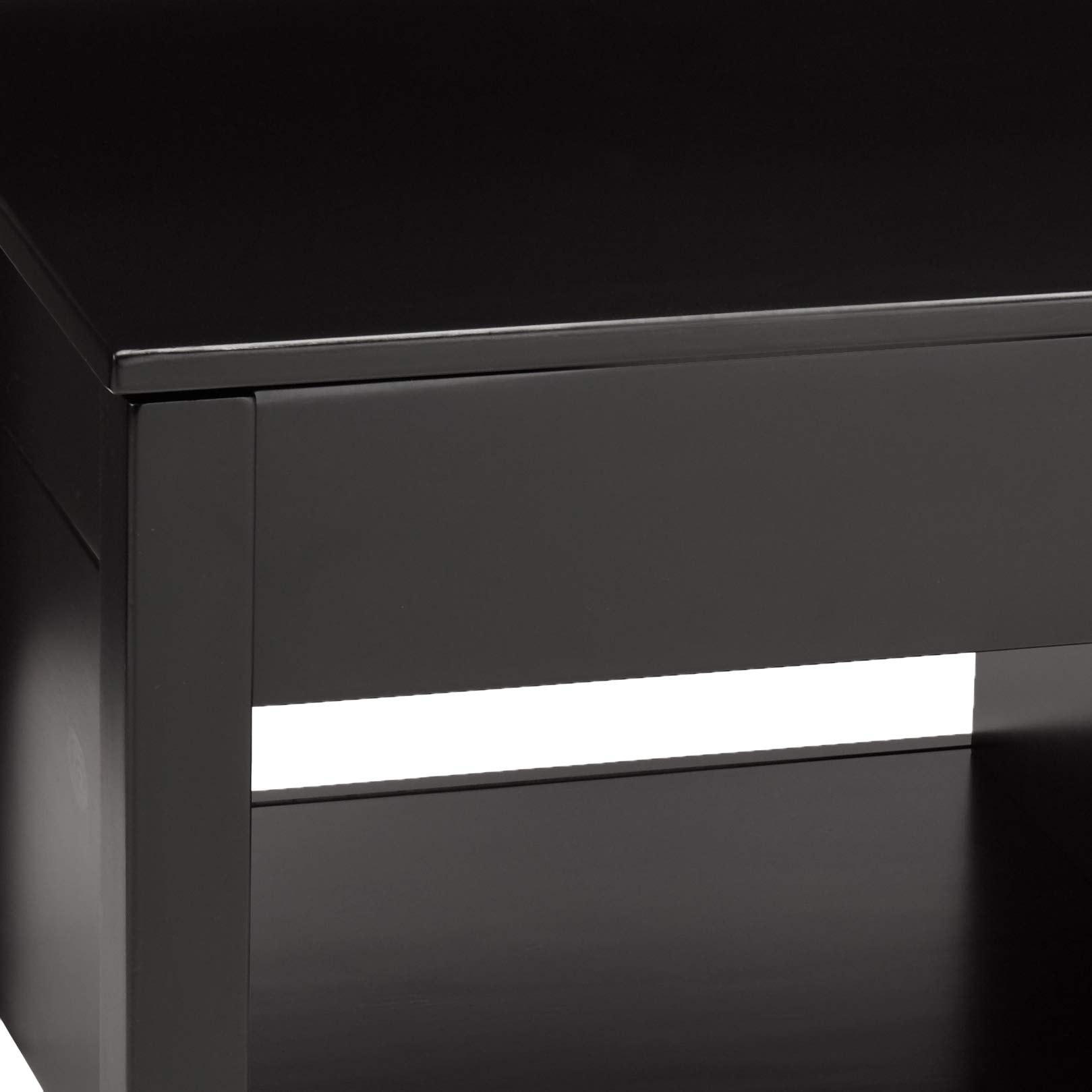 Amazon Basics tavolino caffè piano rialzabile nero 102 cm