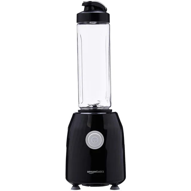 AmazonBasics Blend & Go Frullatore Smoothie Nero 600 ml
