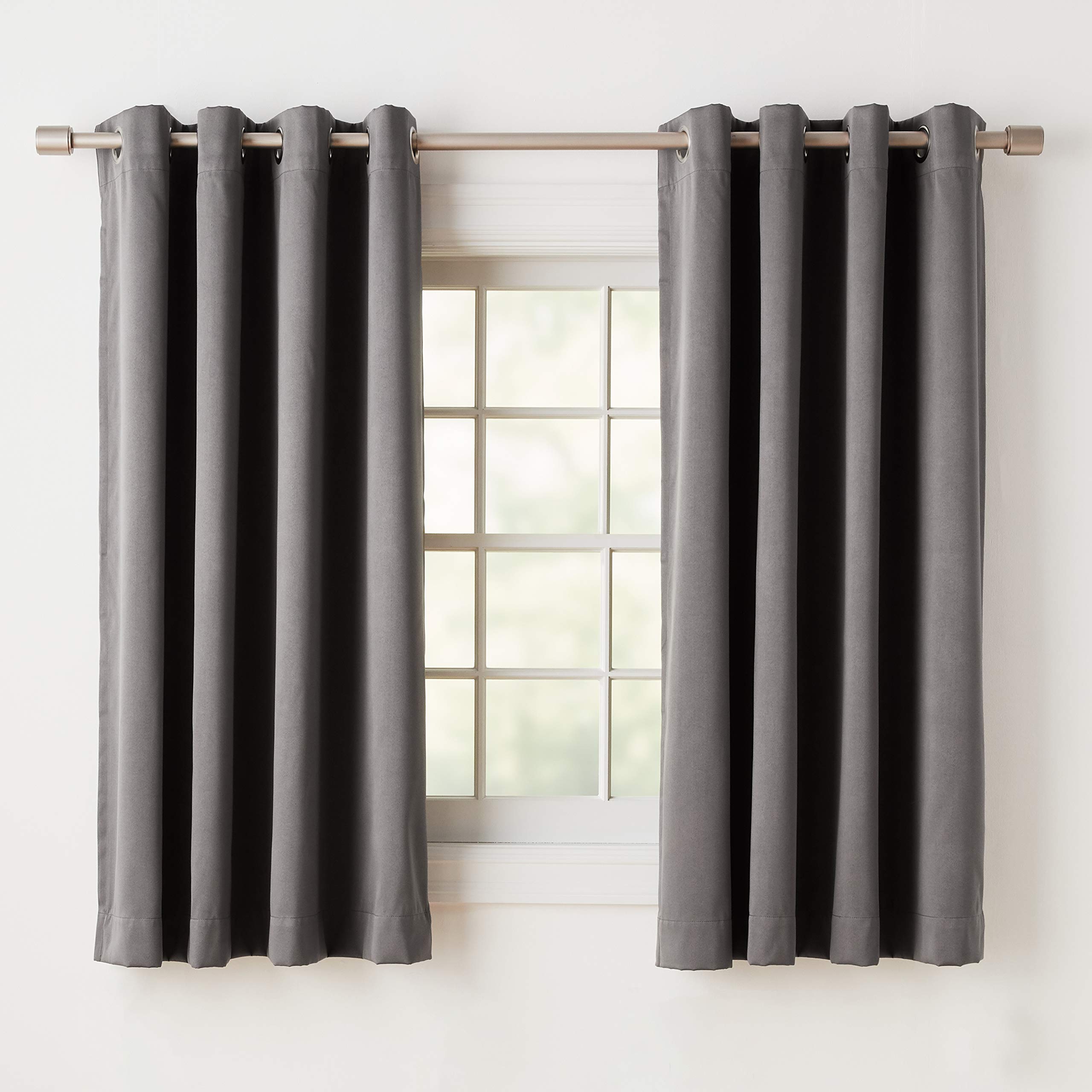 Amazon Basics Theatre Grade tende oscuranti 52x54 grigio antracite 2 pezzi