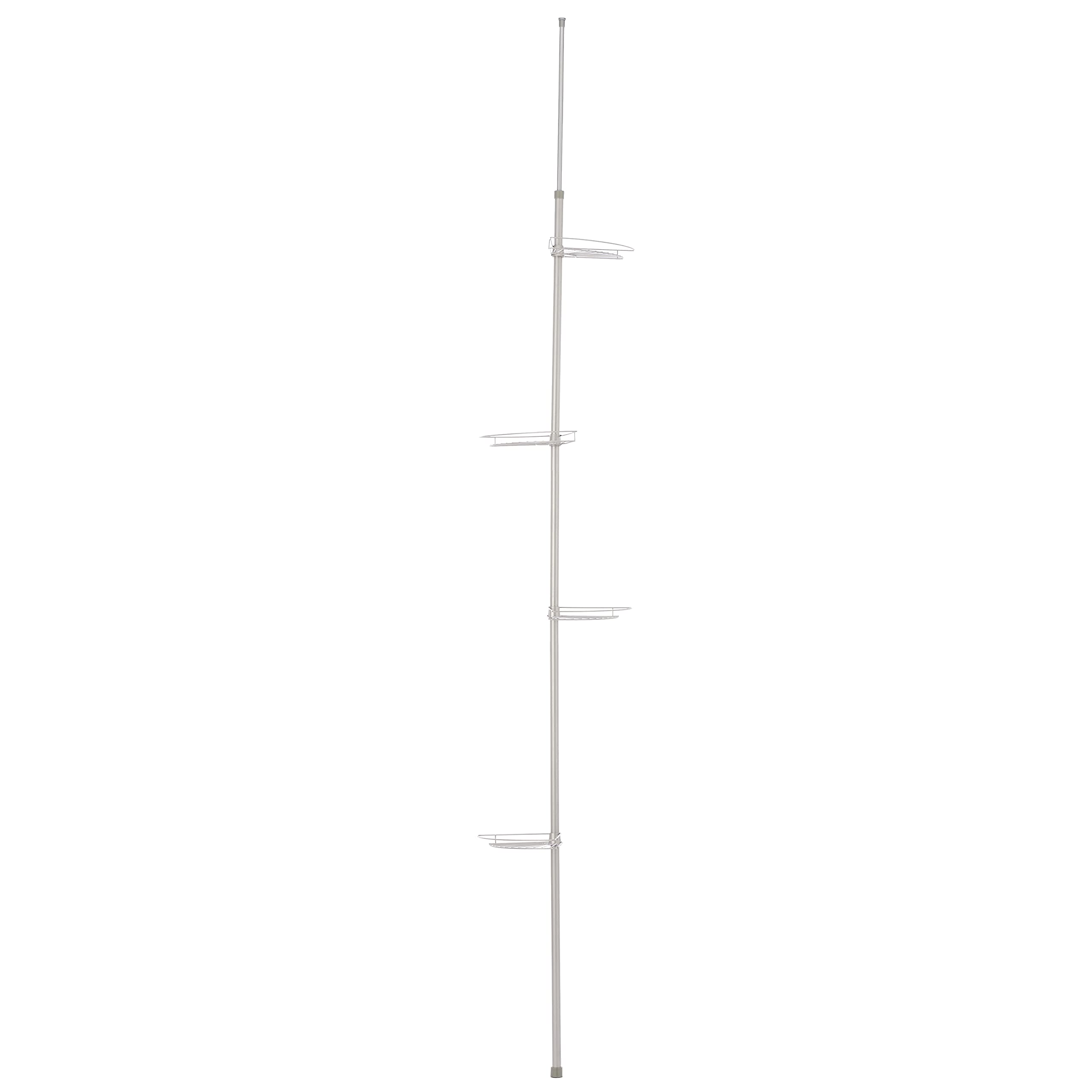 AmazonBasics Portaoggetti Doccia Angolare 4 Ripiani 246 cm