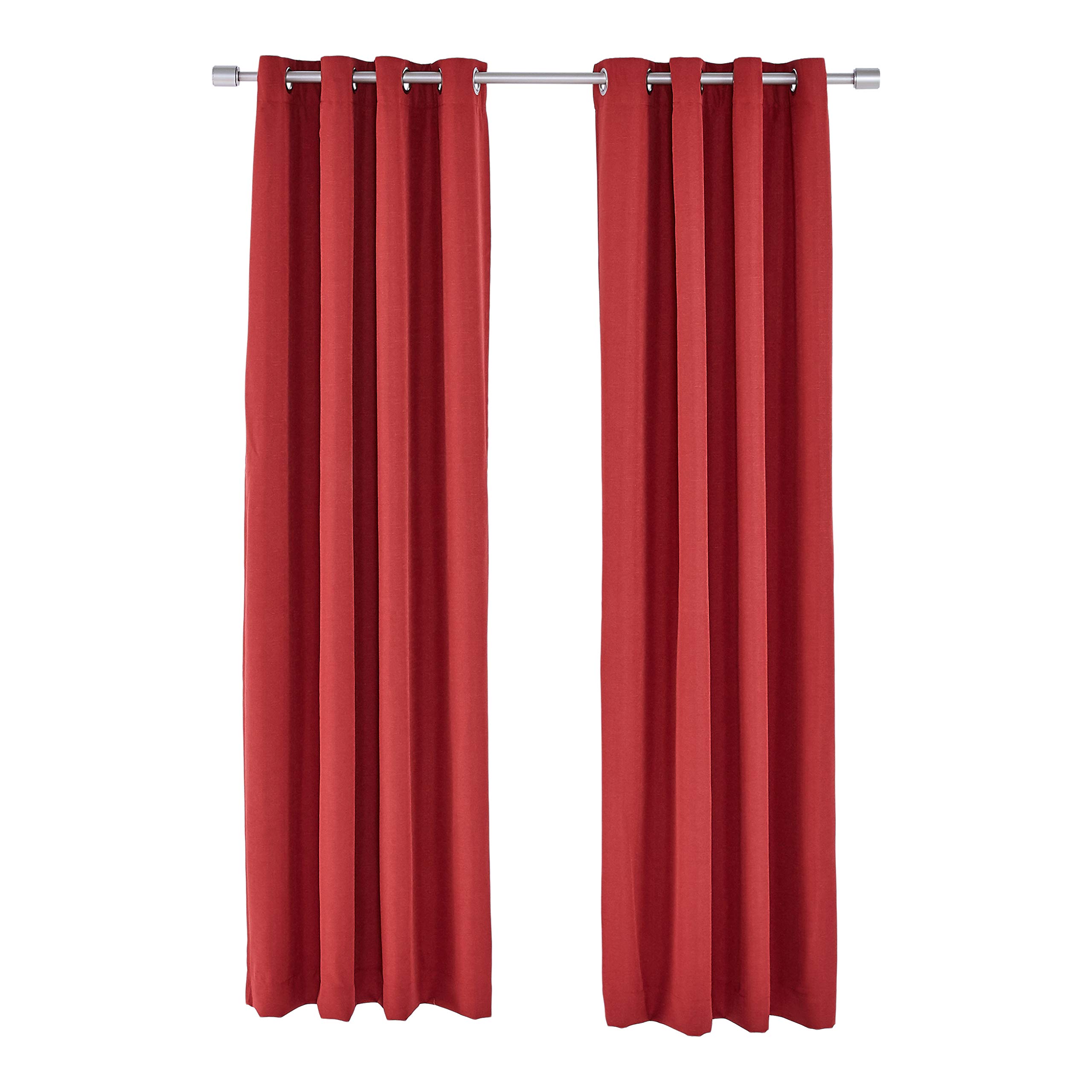 Amazon Basics Mabry 52x95 tende oscuranti rosse 2 pezzi blackout