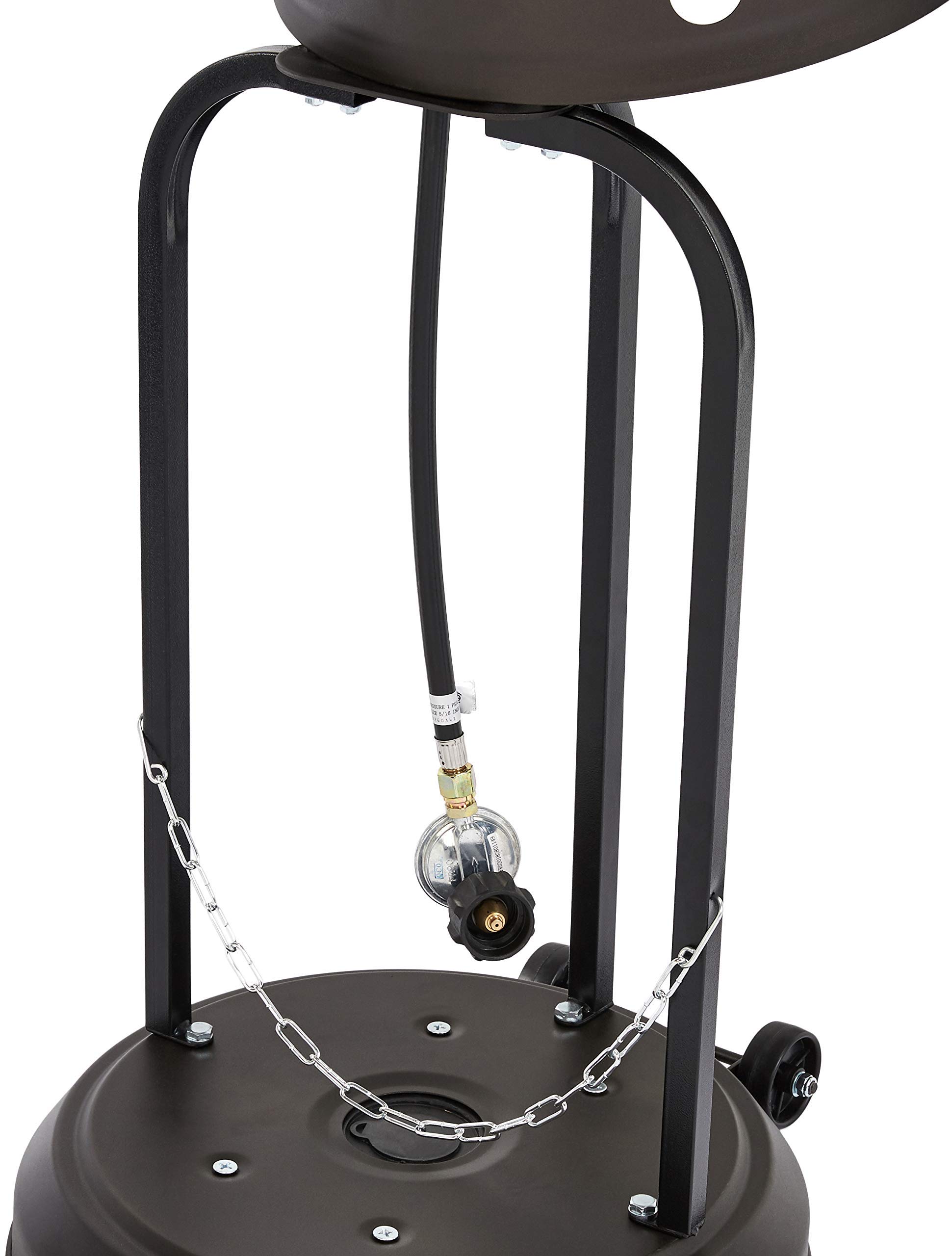 Amazon Basics Stufa a Fungo Acciaio Inox Marrone Sabbia 13,5 kW