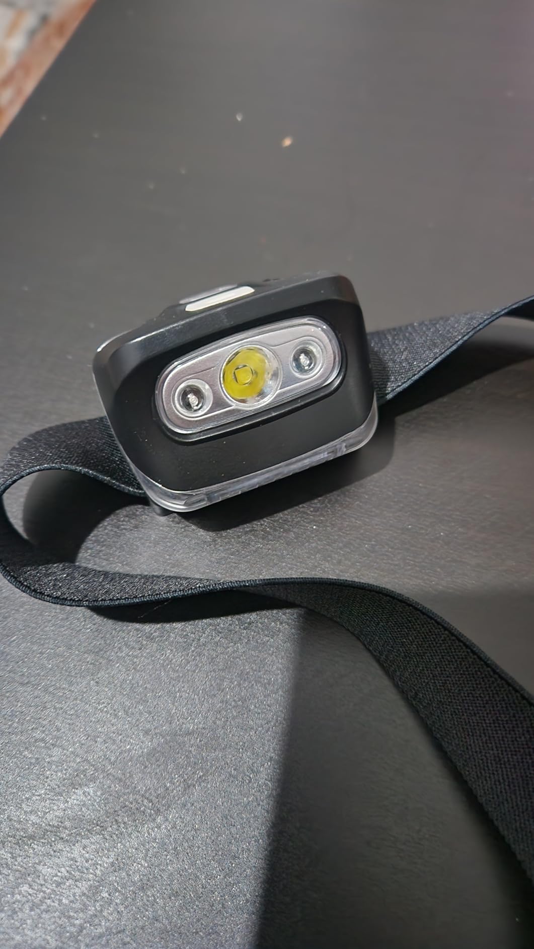 Amazon Basics Lampada Frontale LED Nera Set 2