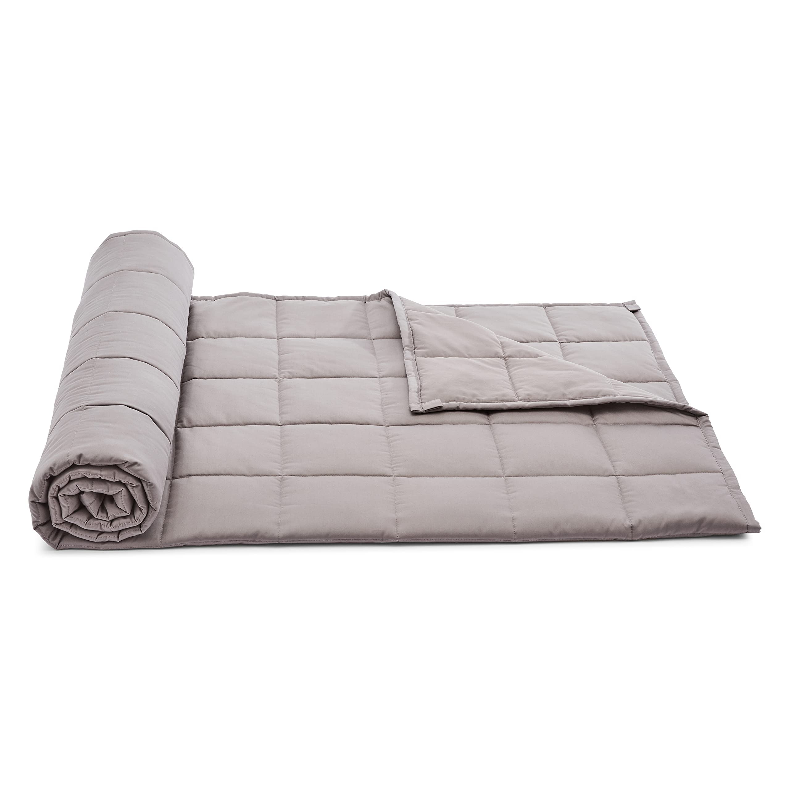AmazonBasics Coperta ponderata 9 kg 152x203 cm grigio scuro cotone
