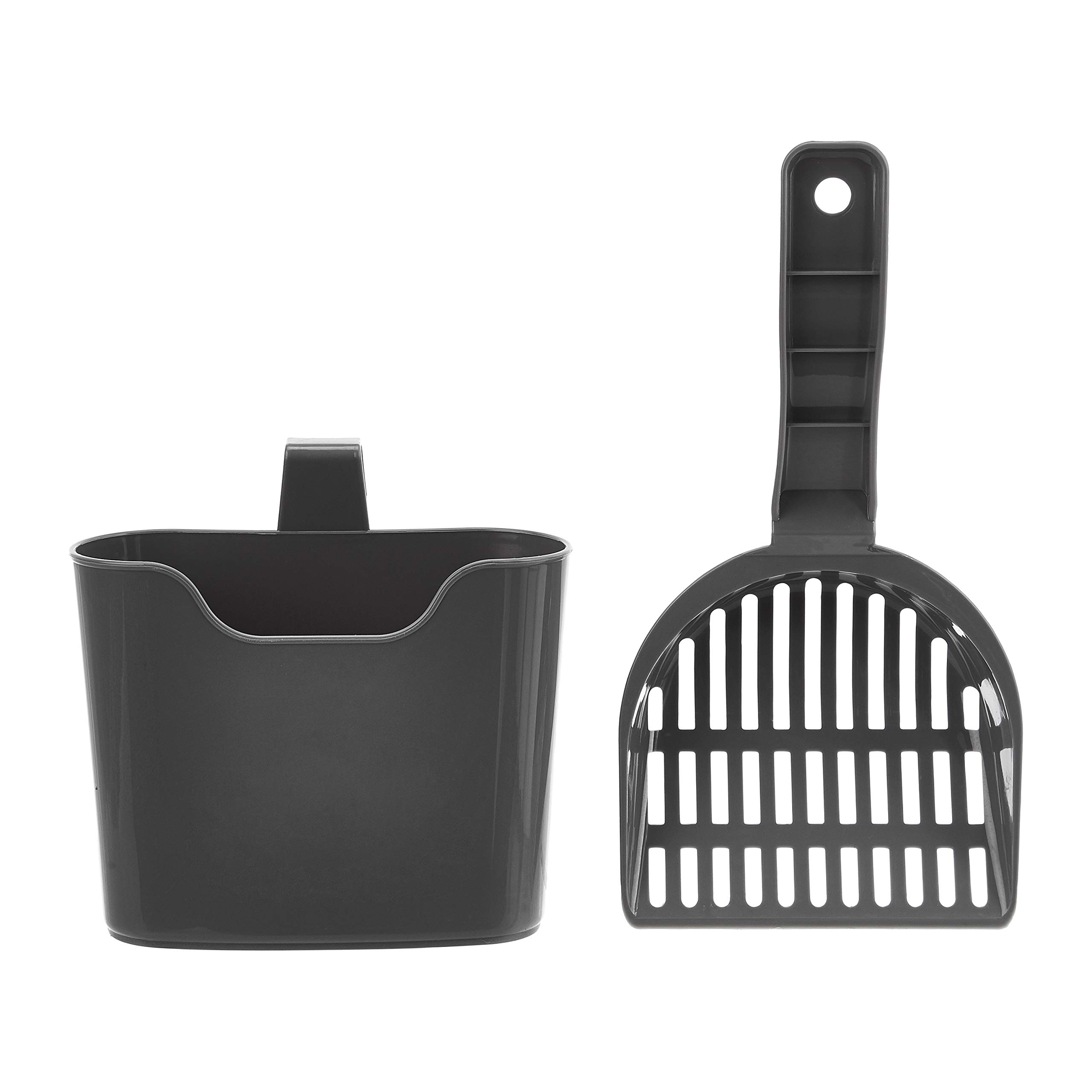 Amazon Basics paletta lettiera gatto con supporto grigia riutilizzabile