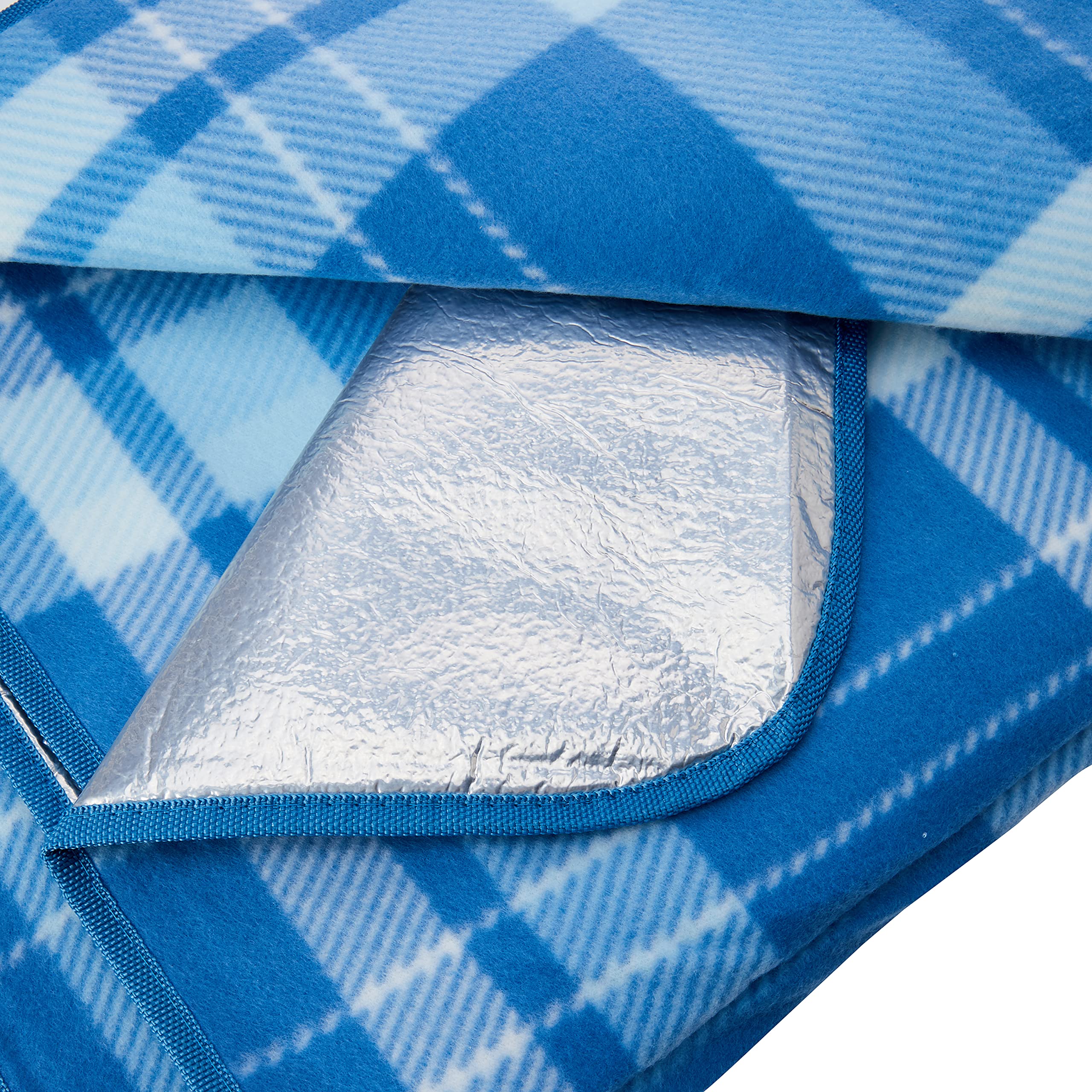 AmazonBasics Coperta Picnic 175x200 cm Blu Impermeabile