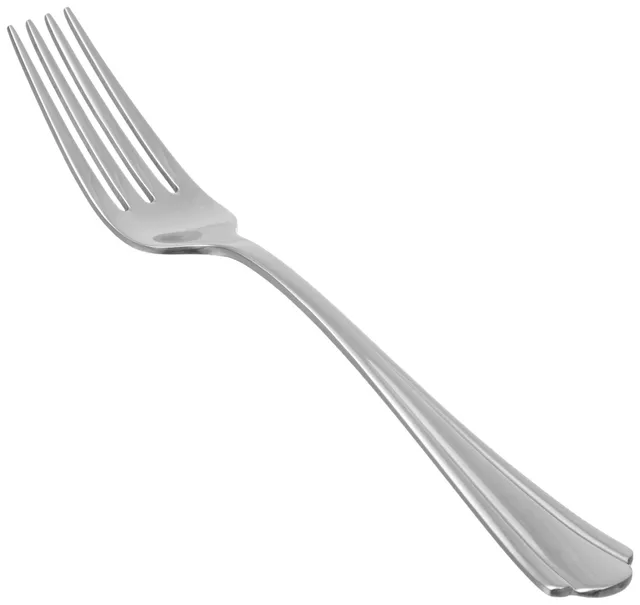 Amazon Basics Forchette Acciaio Inox 12 pezzi smerlate