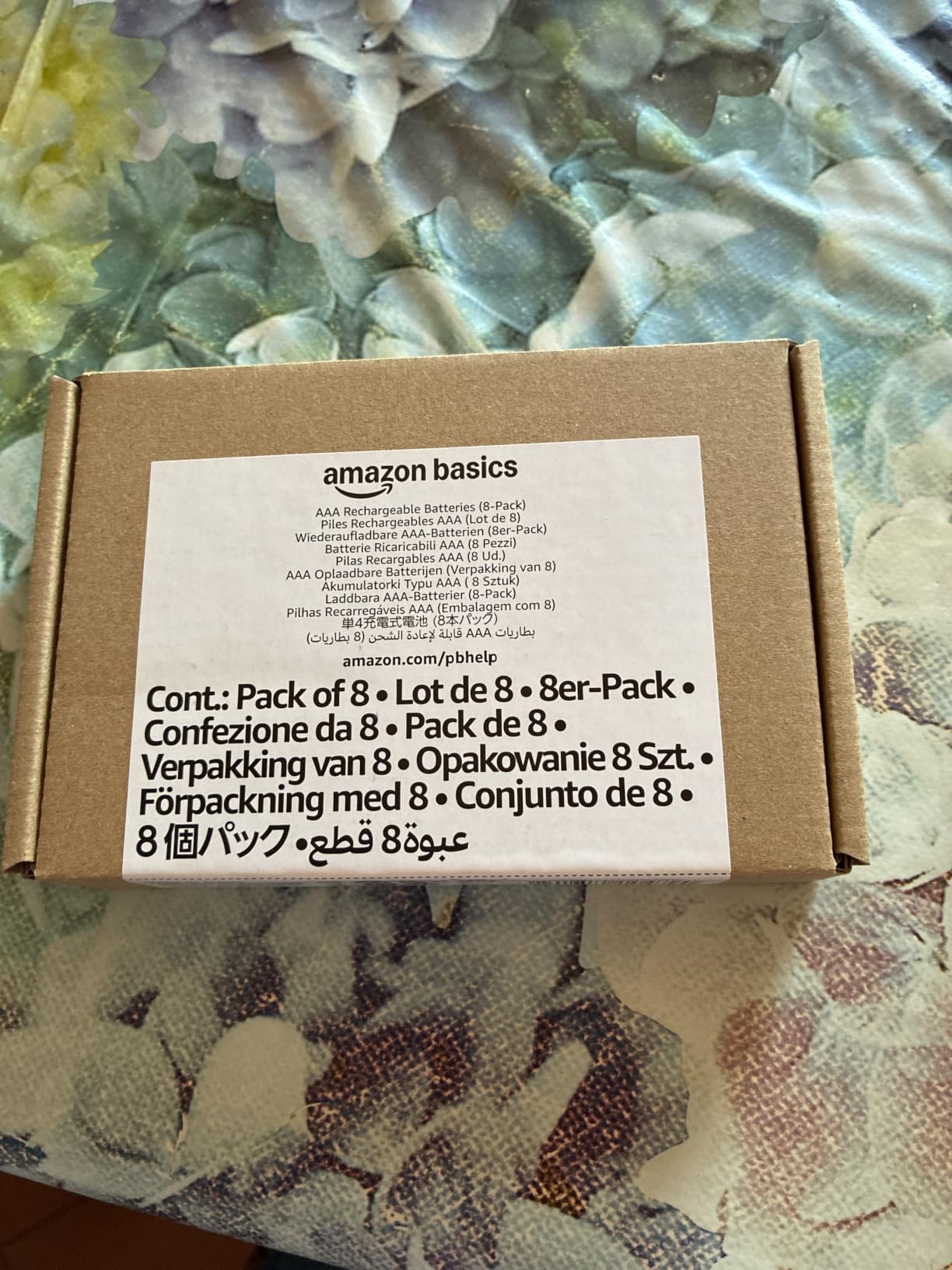 Amazon Basics Batterie AAA Ricaricabili 800mAh 12 Pezzi