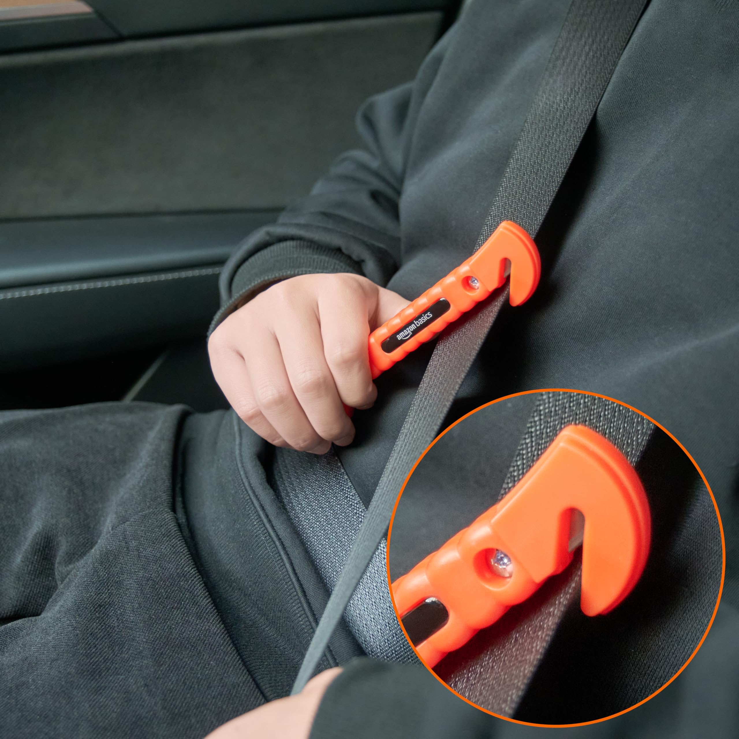 AmazonBasics martello emergenza rompivetro taglierino 2 pezzi