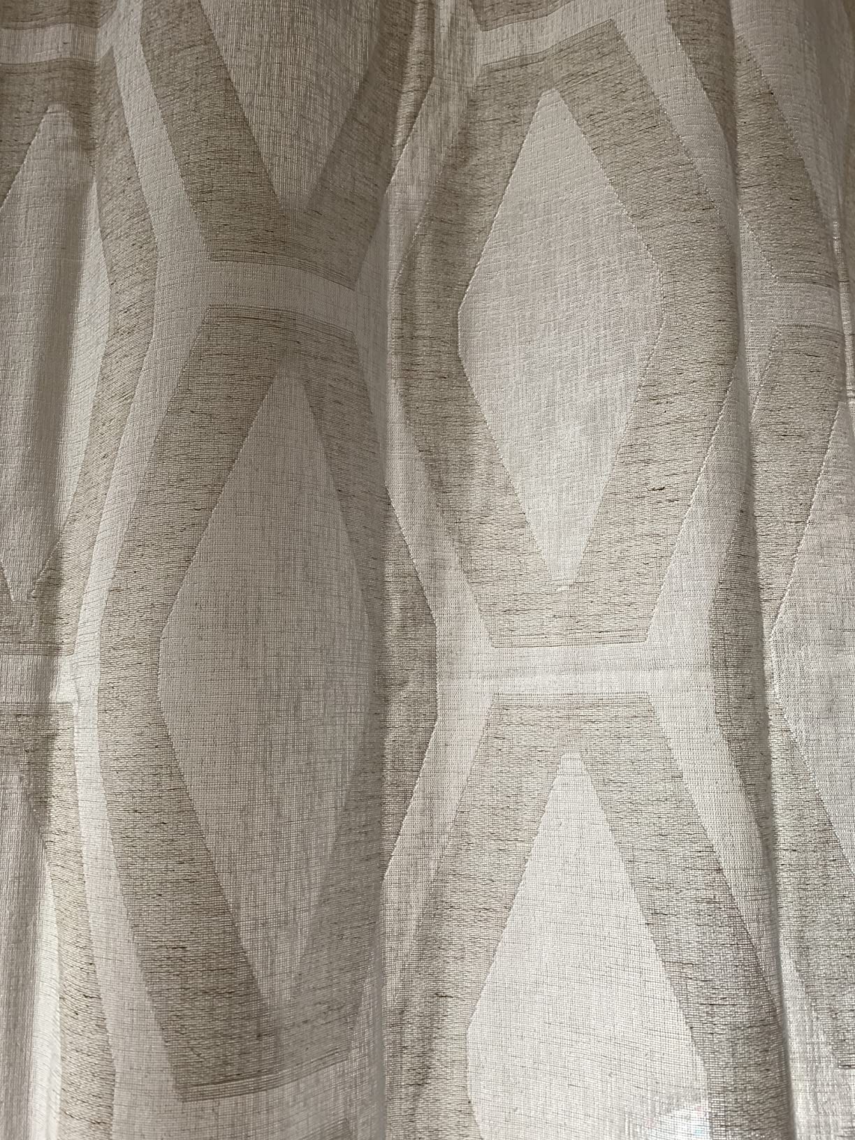 Amazon Basics Sheer Tende Velate Coppia 50x63 Avorio Effetto Lino
