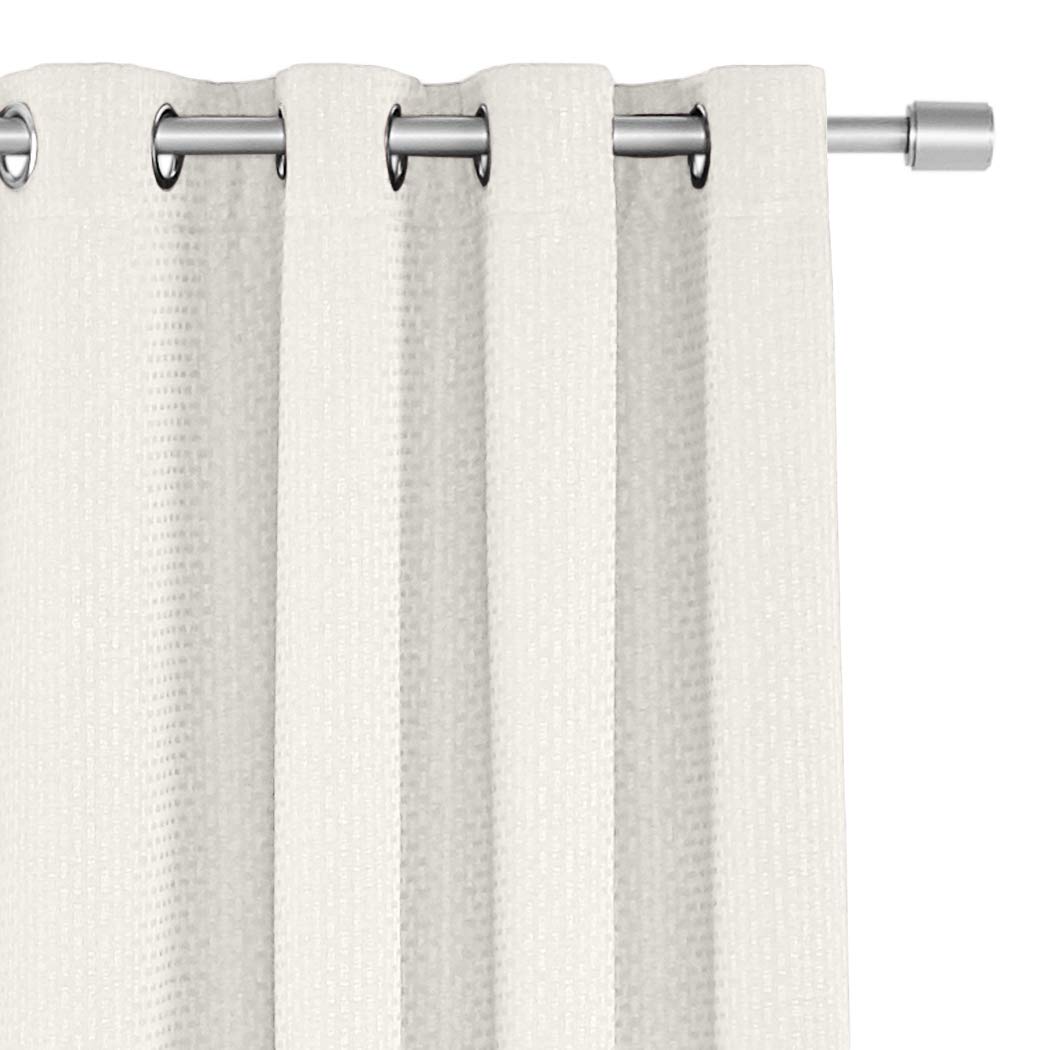 Amazon Basics Basket Weave Tenda Oscurante 132x137 Avorio 2 Pezzi