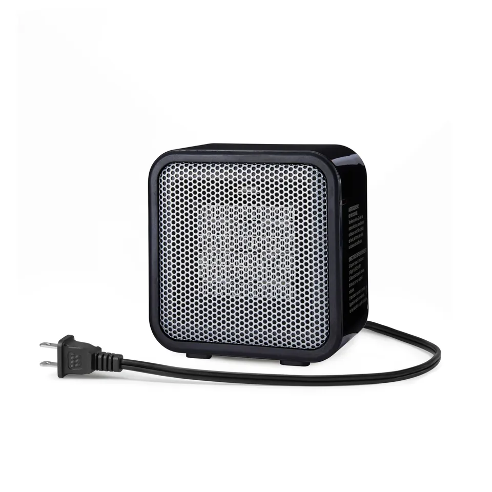 AmazonBasics Carlo mini riscaldatore ceramica 500W nero