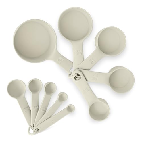AmazonBasics Misurini Cucchiai Dosatori Set 10pz Grigio