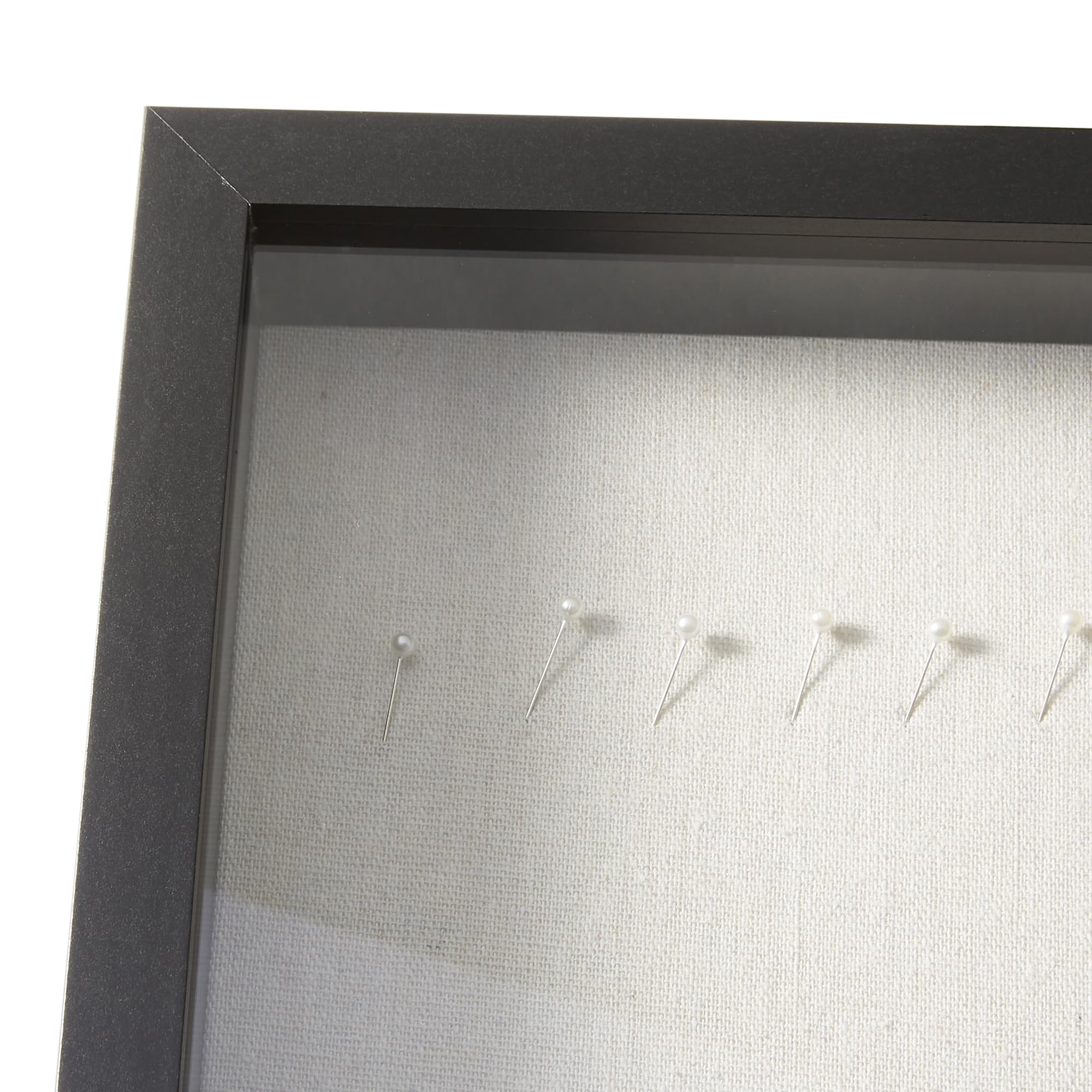 Amazon Basics Cornice Shadow Box Legno 20x25 cm Nero Vetro