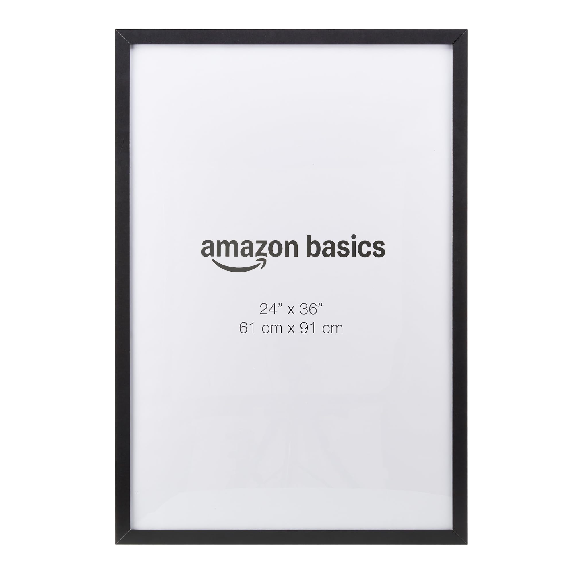 Amazon Basics Cornice Legno Nera 46x61 cm Poster Foto