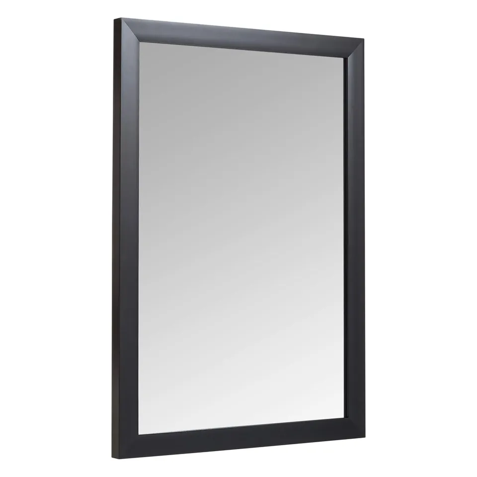 AmazonBasics Specchio da parete 51x71 cm nero cornice standard