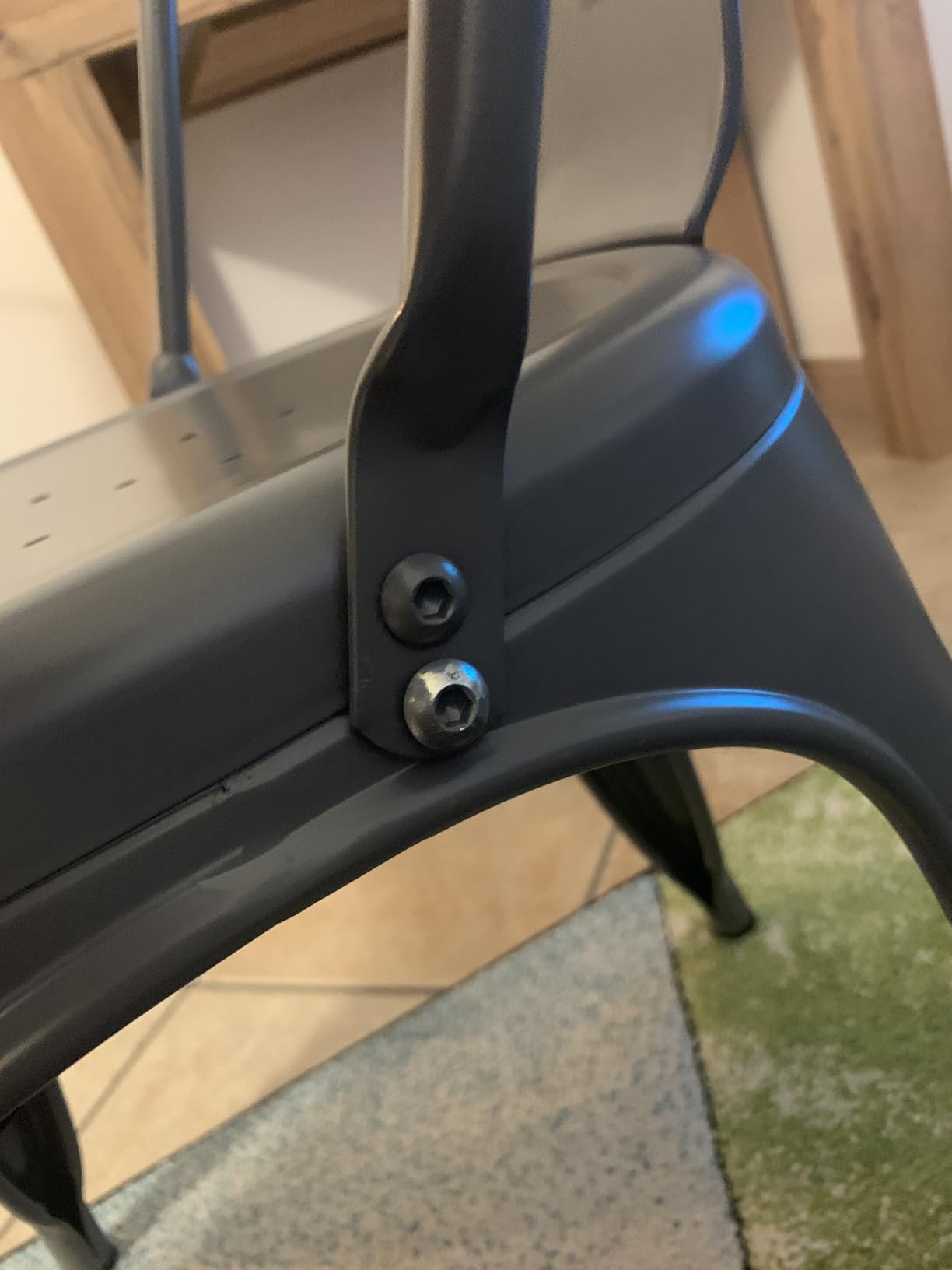 Amazon Basics Sedie Metallo Nere Impilabili Set 4 Pezzi Interno Esterno
