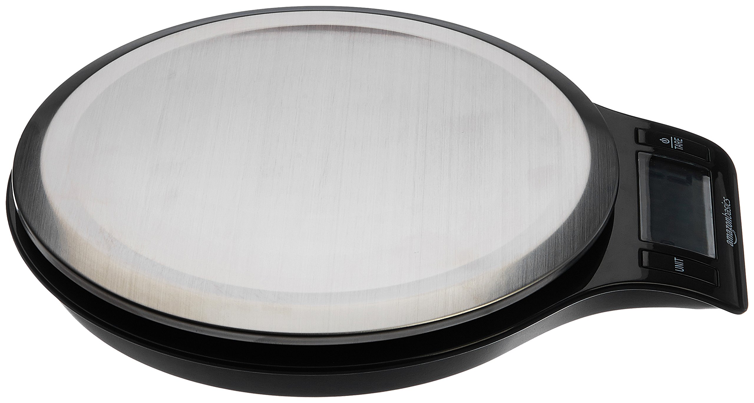 Amazon Basics Bilancia Cucina Digitale LCD Nero Acciaio 5 kg