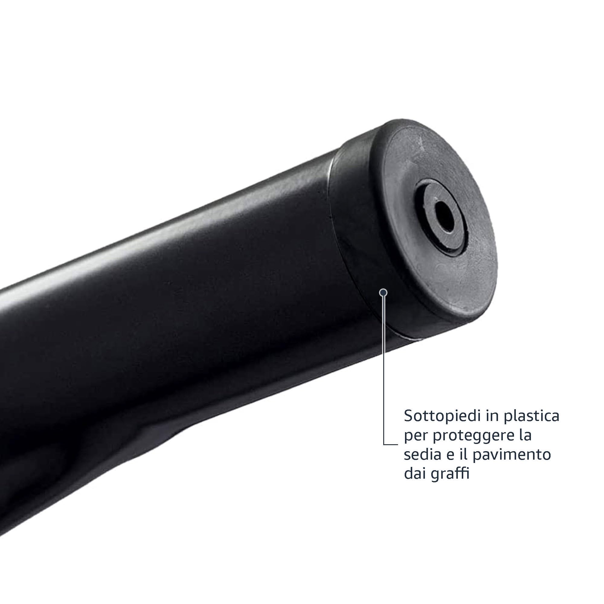 Amazon Basics Sedie Metallo Nere Impilabili Set 4 Pezzi Interno Esterno