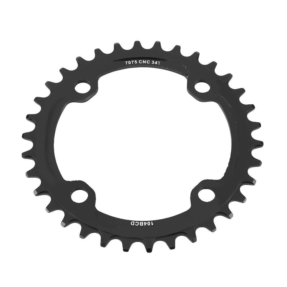 Elprico corona bici 34T BCD 104 nera alluminio