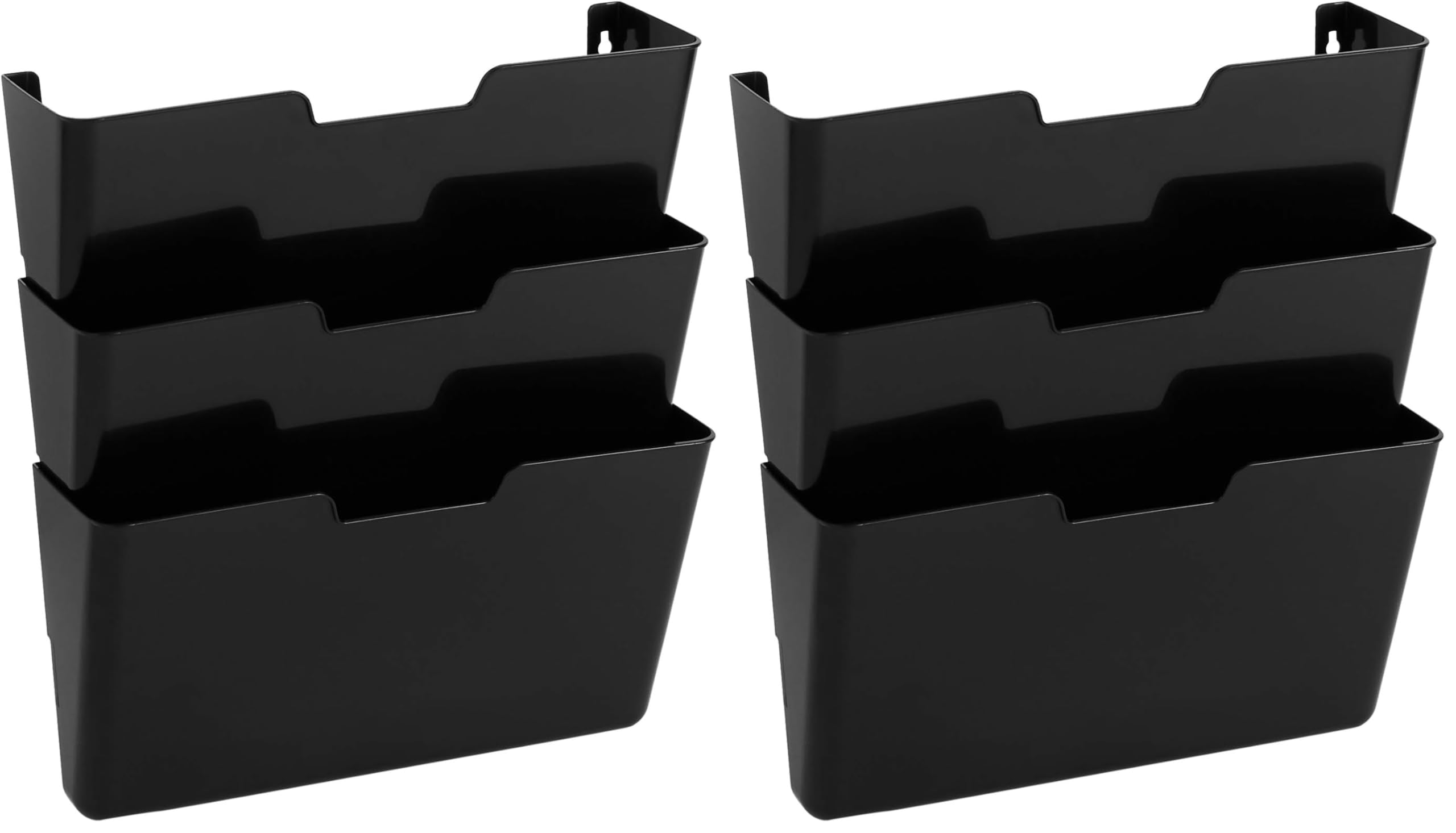 Amazon Basics organizer muro A4 nero 3 ripiani 33x38 cm