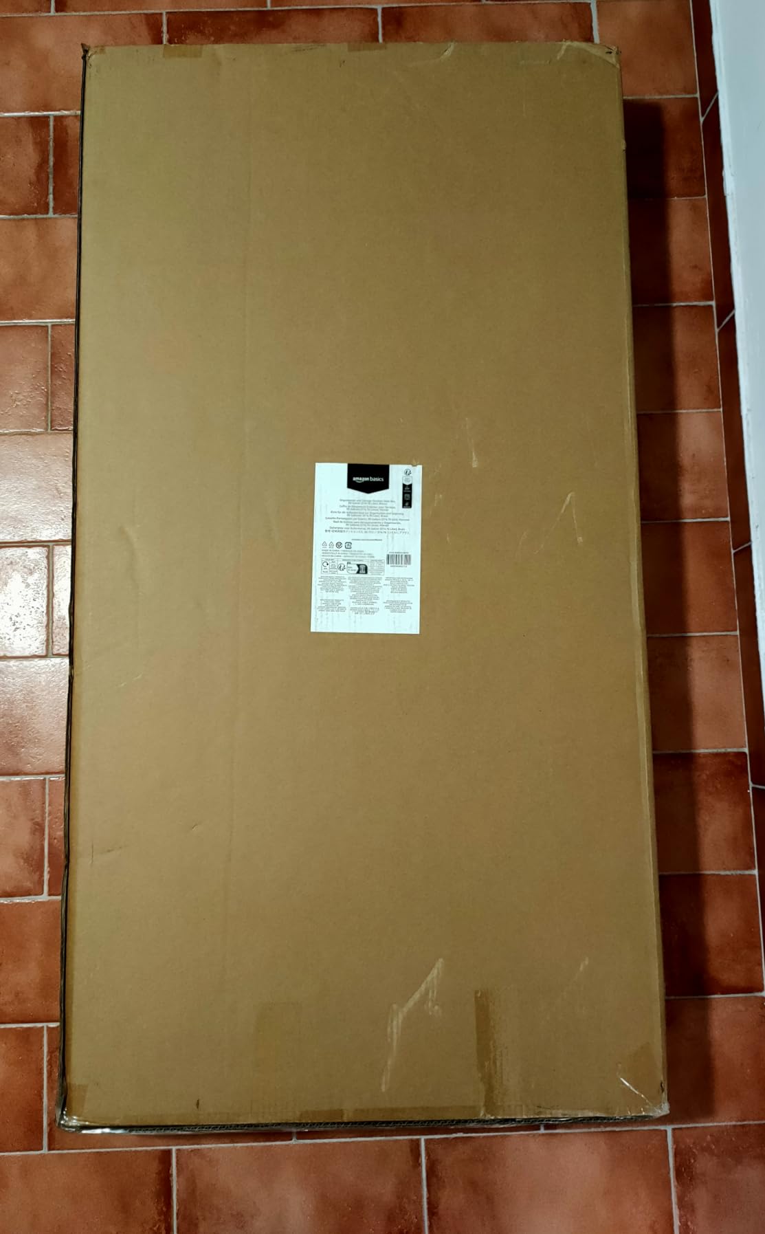 AmazonBasics baule esterno 375 litri marrone resina vimini